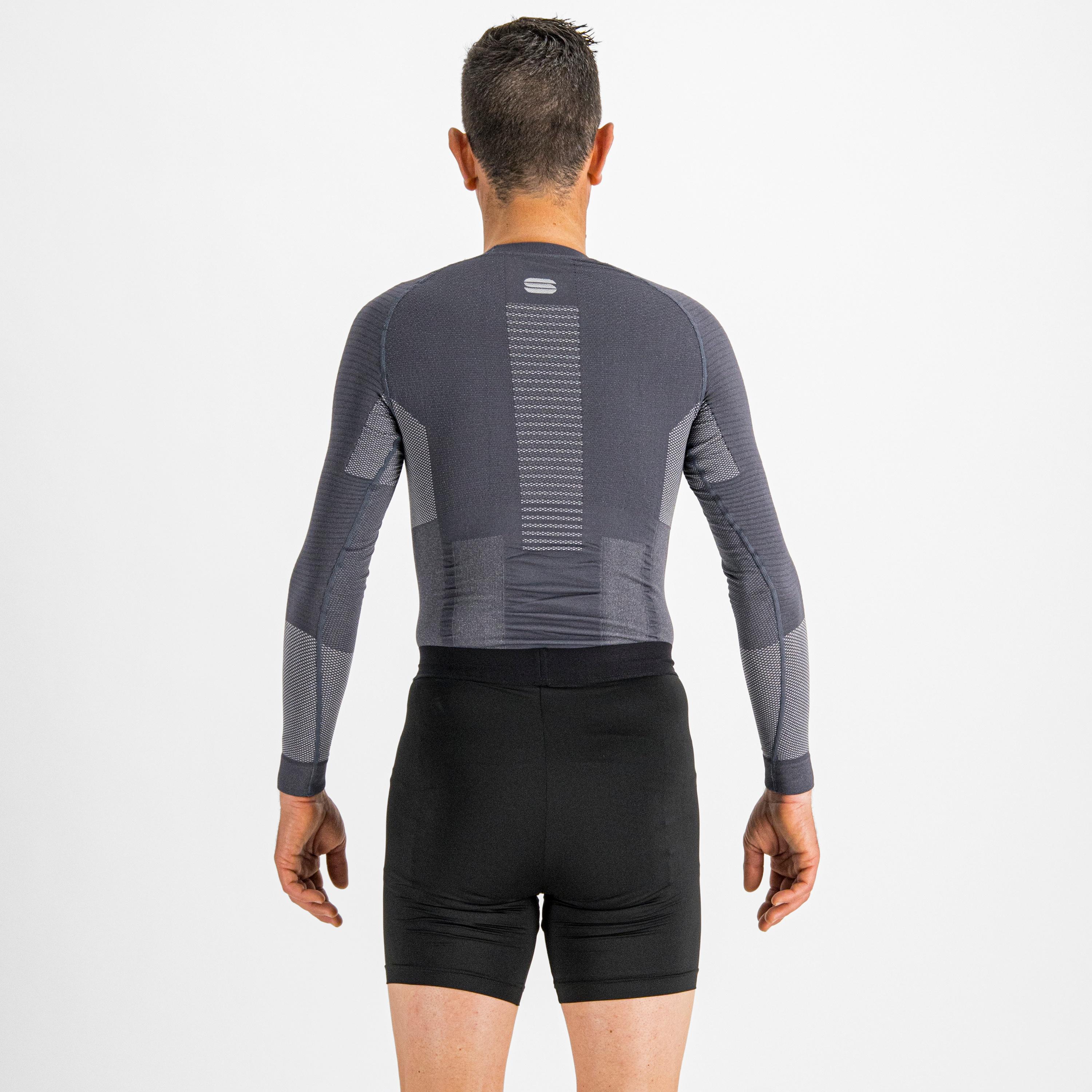 2nd skin tee long sleeve - dark grey silver - sportful