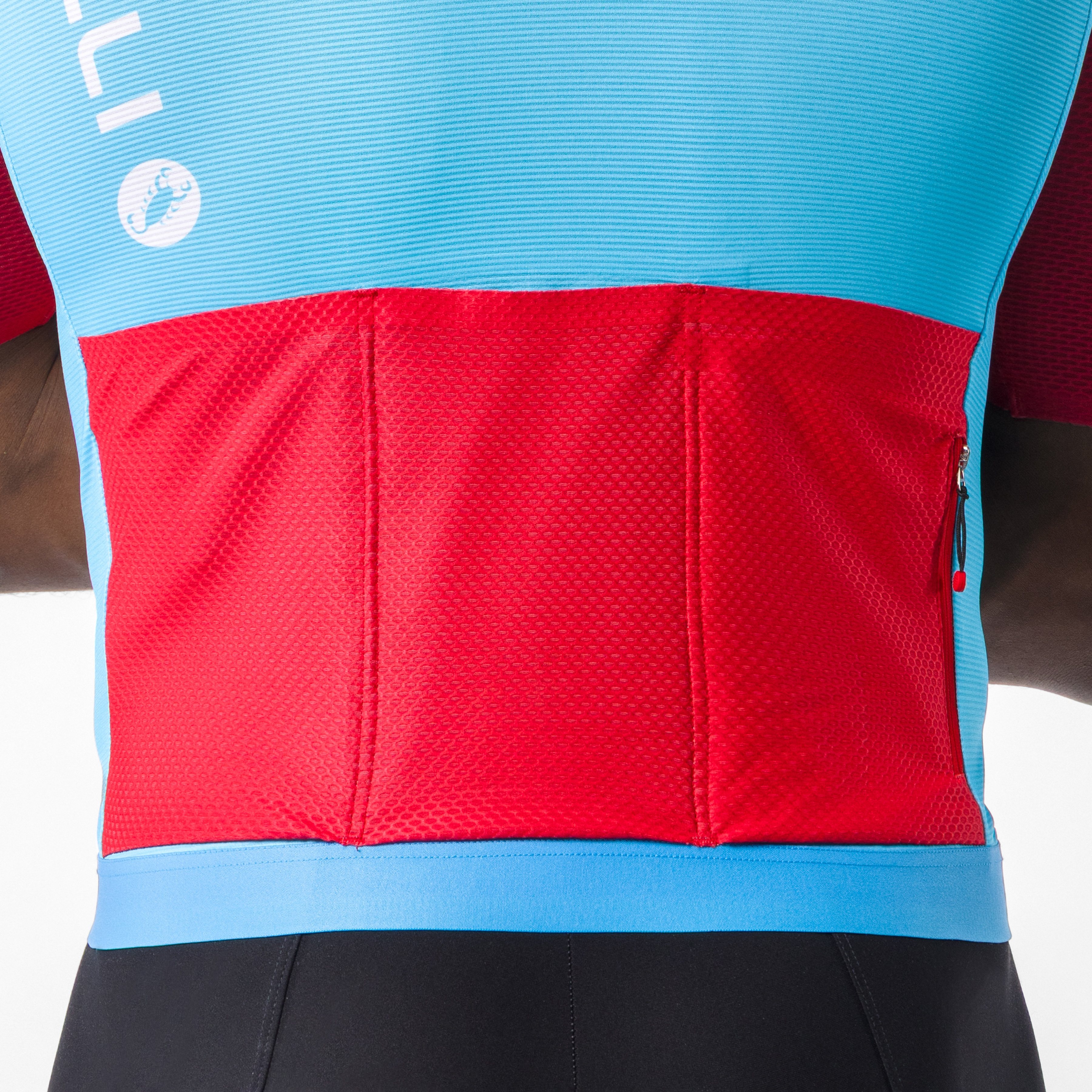 Corretto jersey - neon cobalt/red-white - castelli