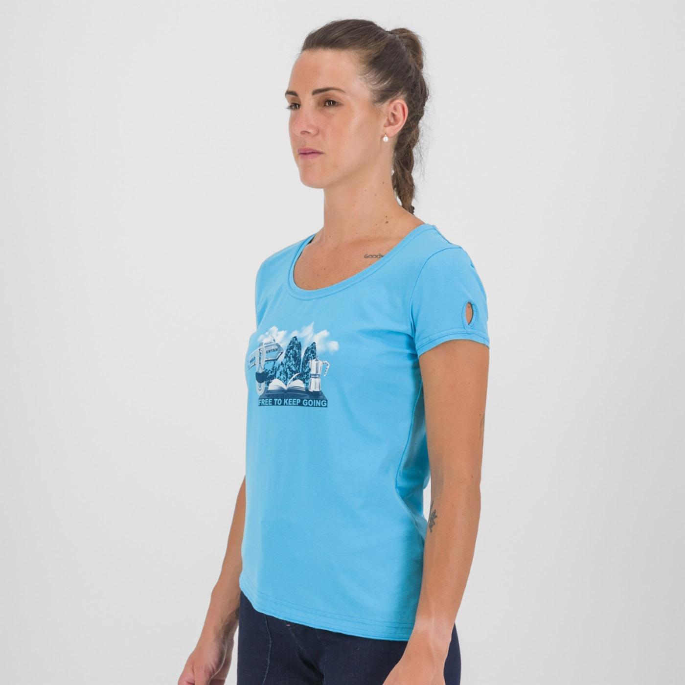 Anemone evo w t-shirt - blue atoll - karpos