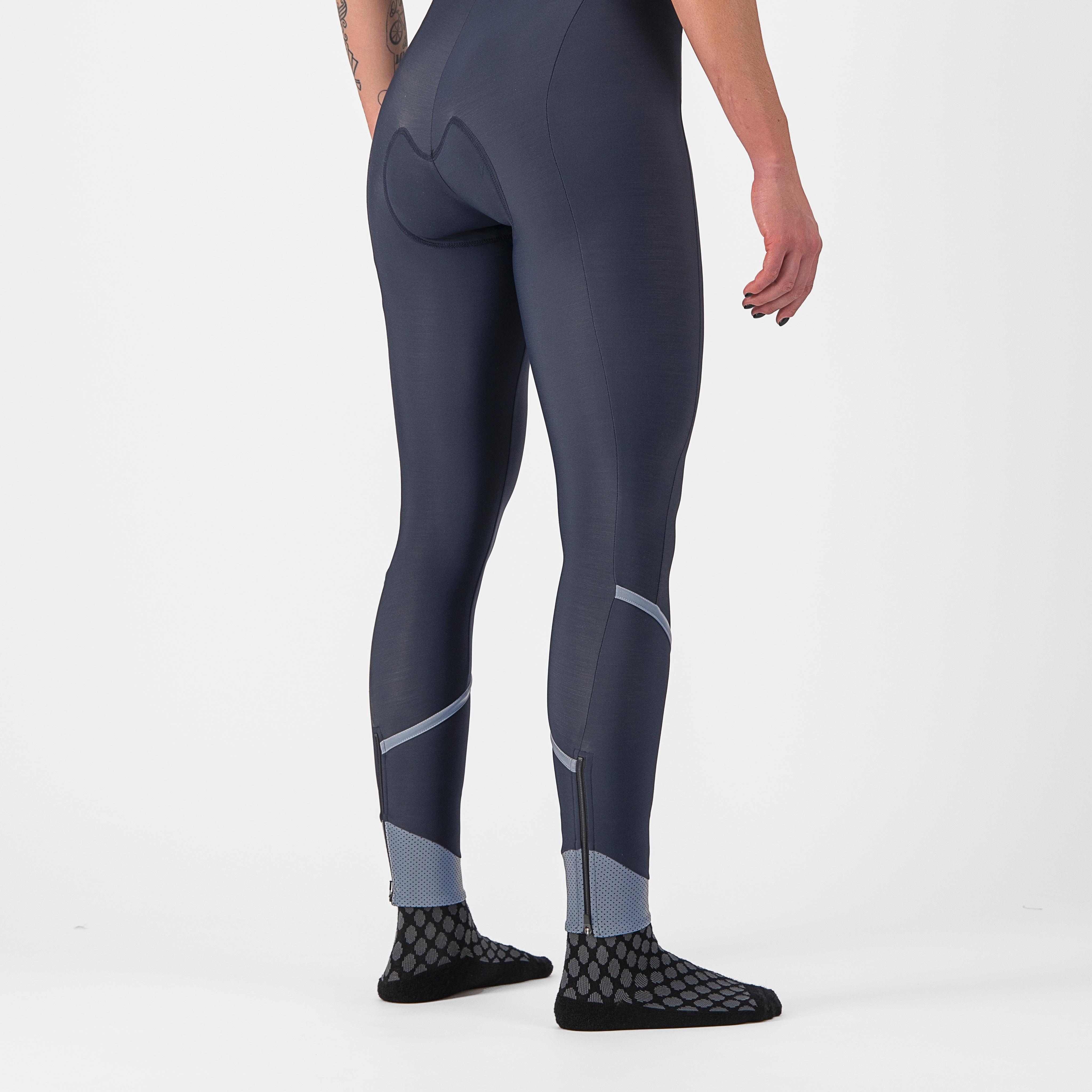 Velocissima dt bibtight - savile blue/silver-silver refl - castelli