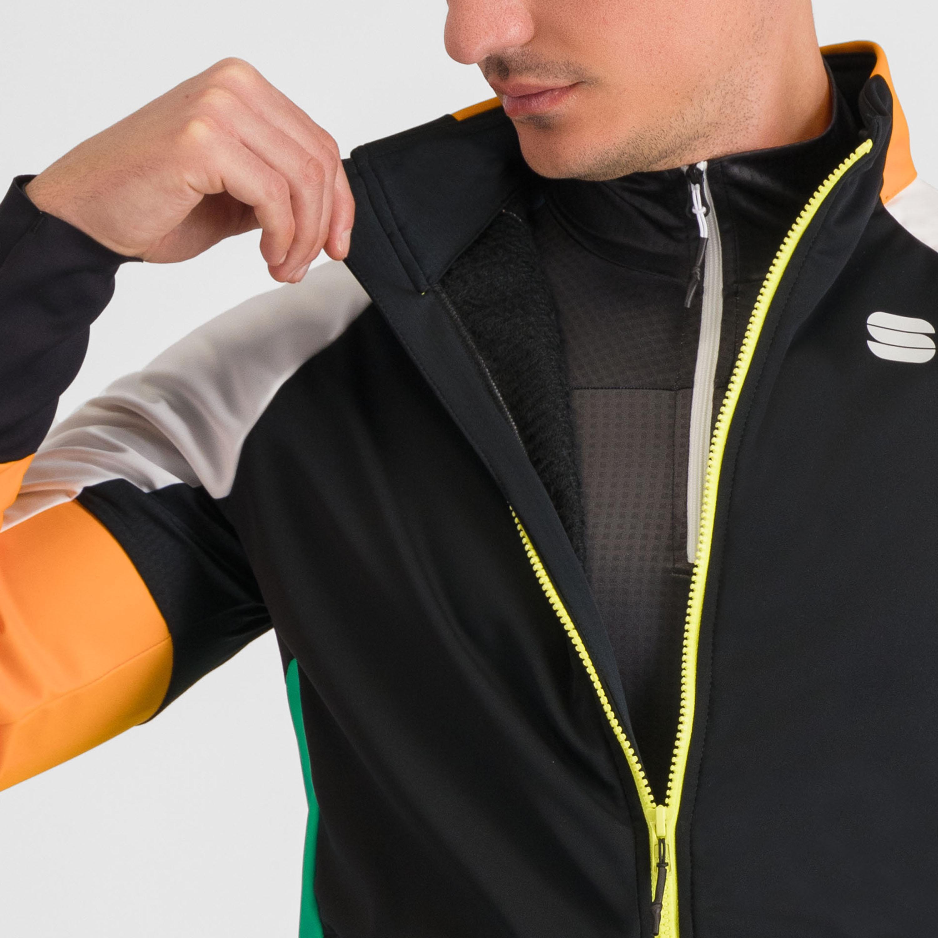 Apex jacket - black/white/green/yellow - sportful