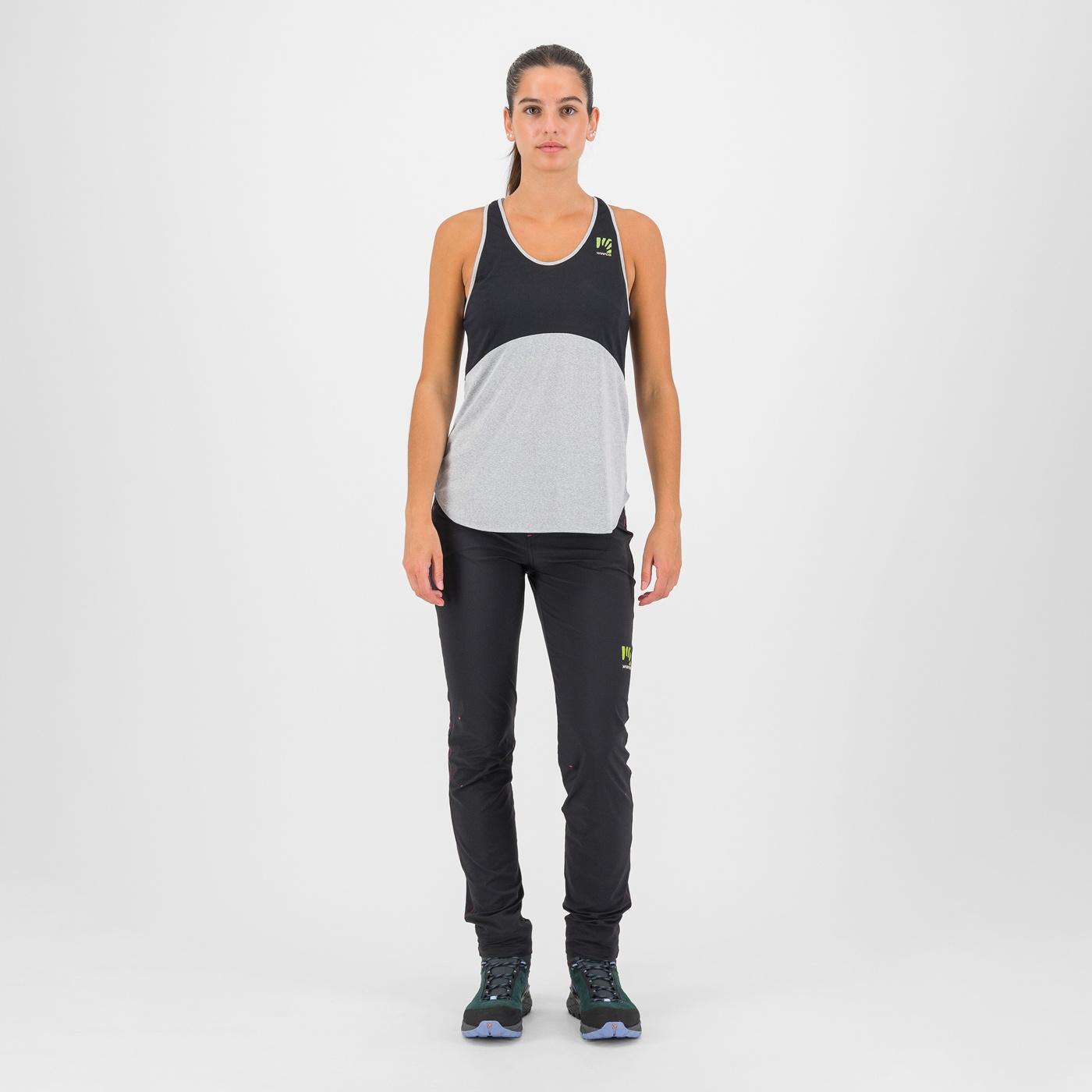 Alta via polartec w tank - black/white - karpos