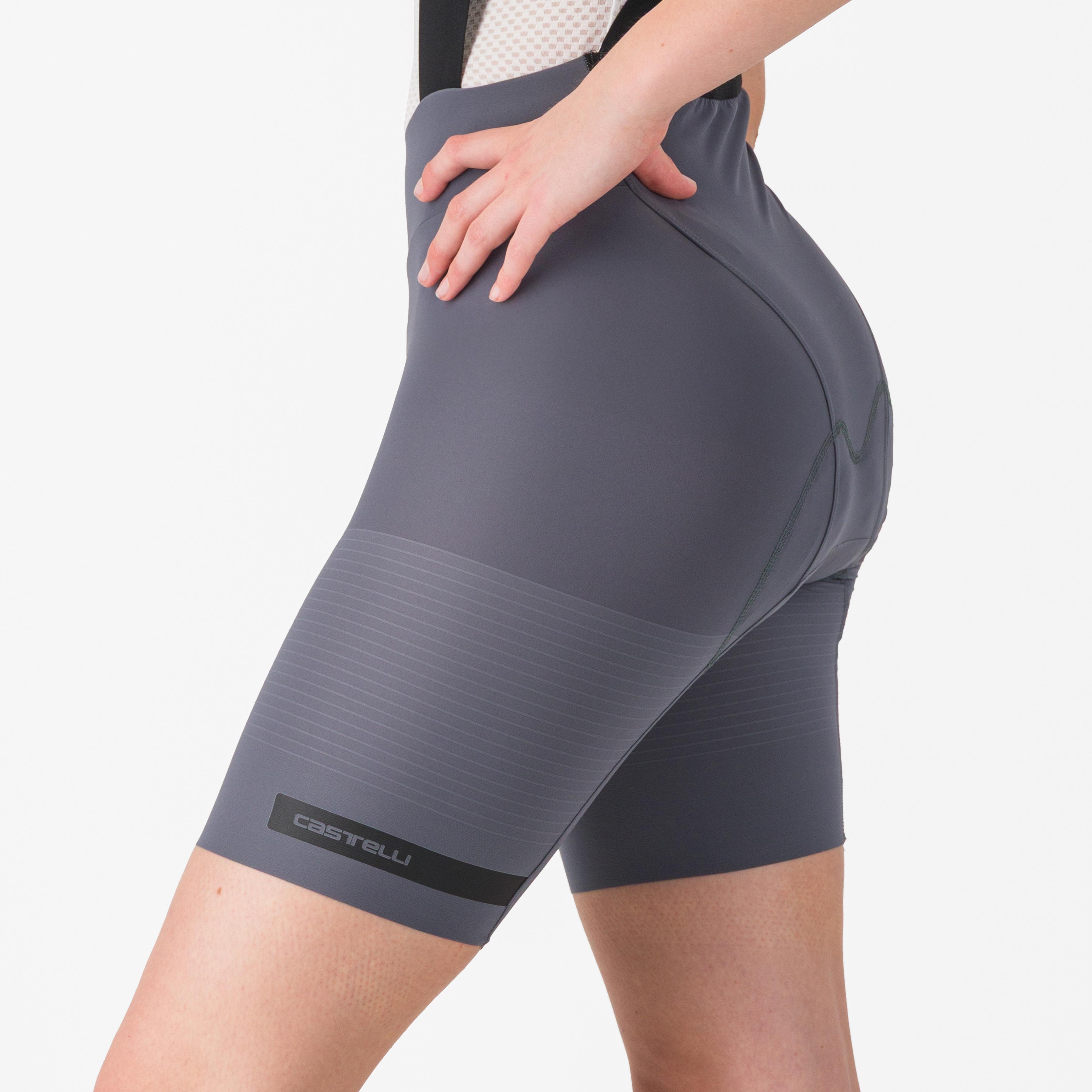 Premio evo w dt bibshort - smoky gray - castelli