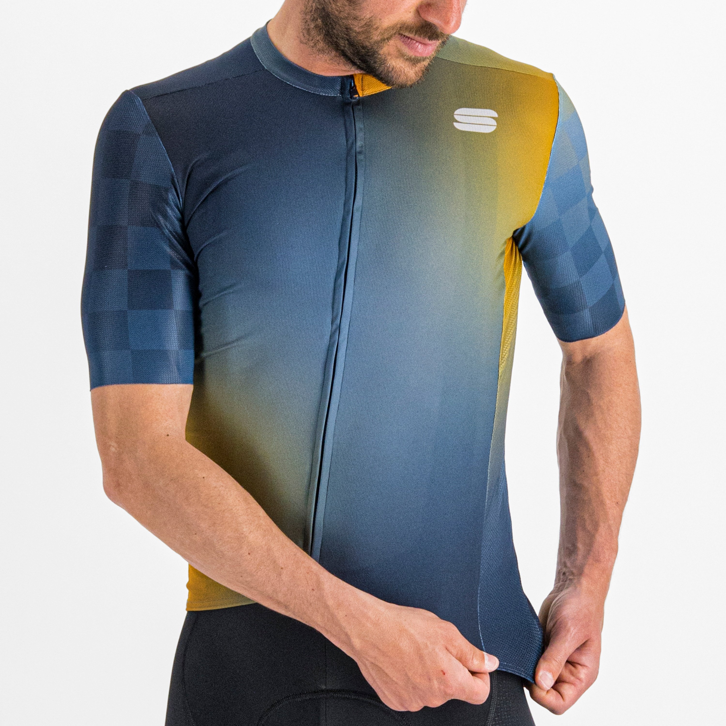 Rocket jersey - galaxy blue blue sea golden oa - sportful