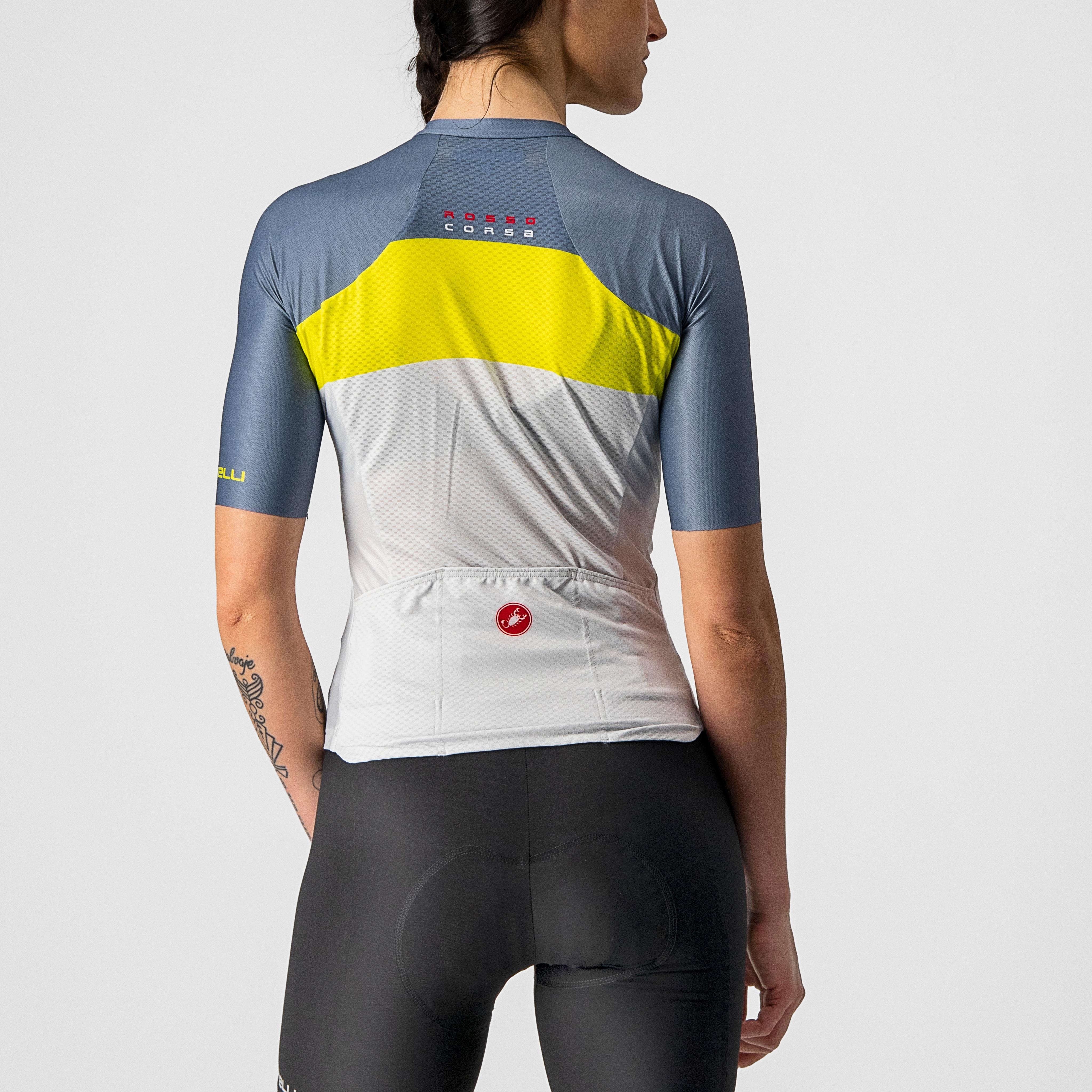 Aero pro w jersey - silver gray/sulphur-light stee - castelli