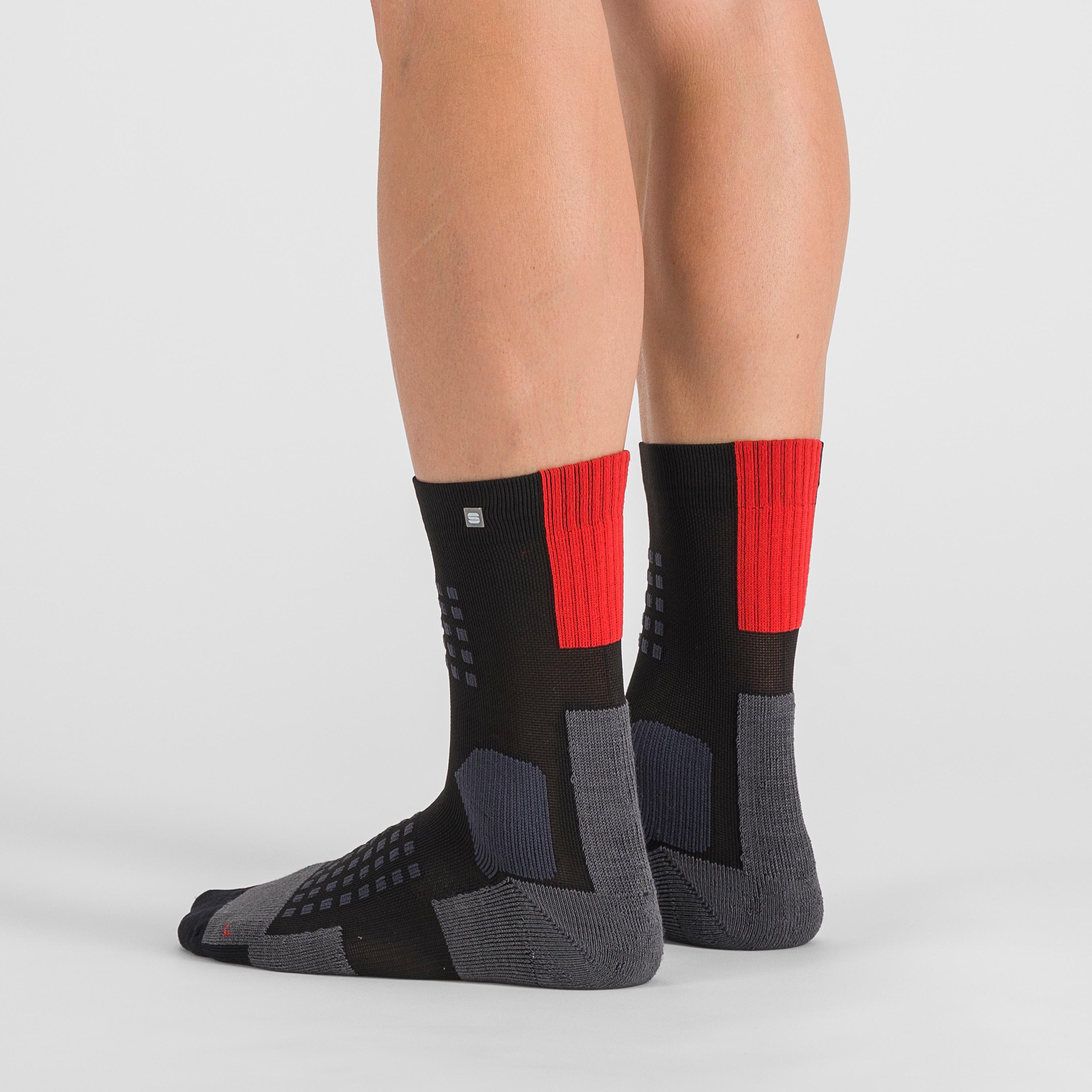 Apex socks - black chili red - sportful