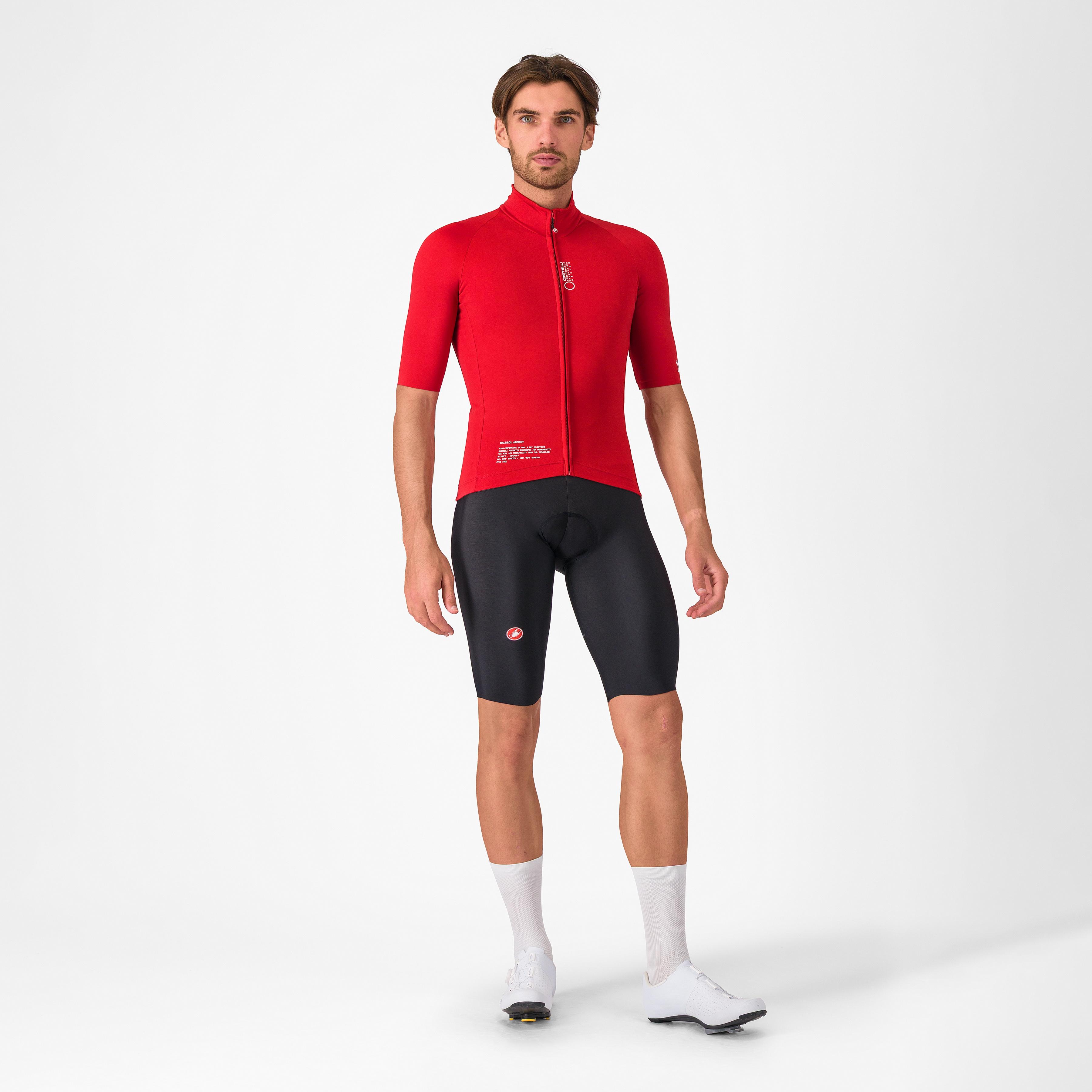 Do.di.ci. short sleeve jacket - rich red - castelli