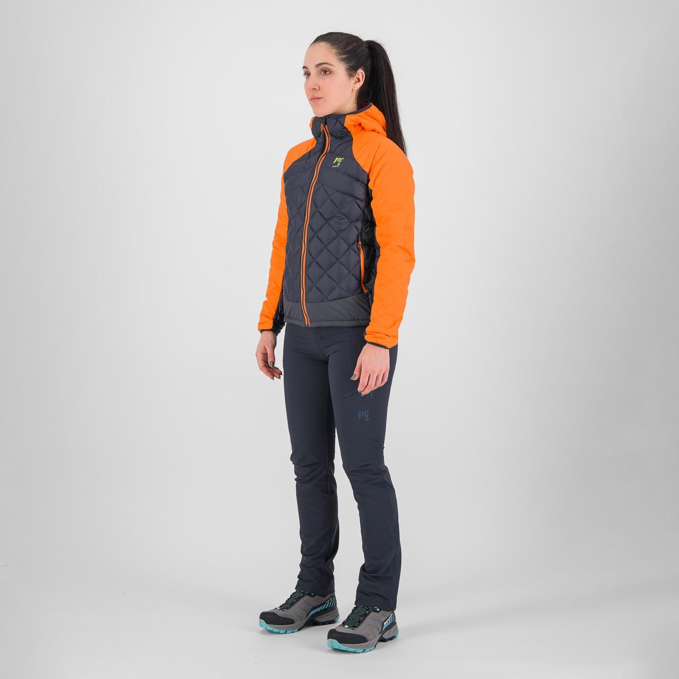 Lastei active plus w jacket - vulcan/vibrant orange - karpos