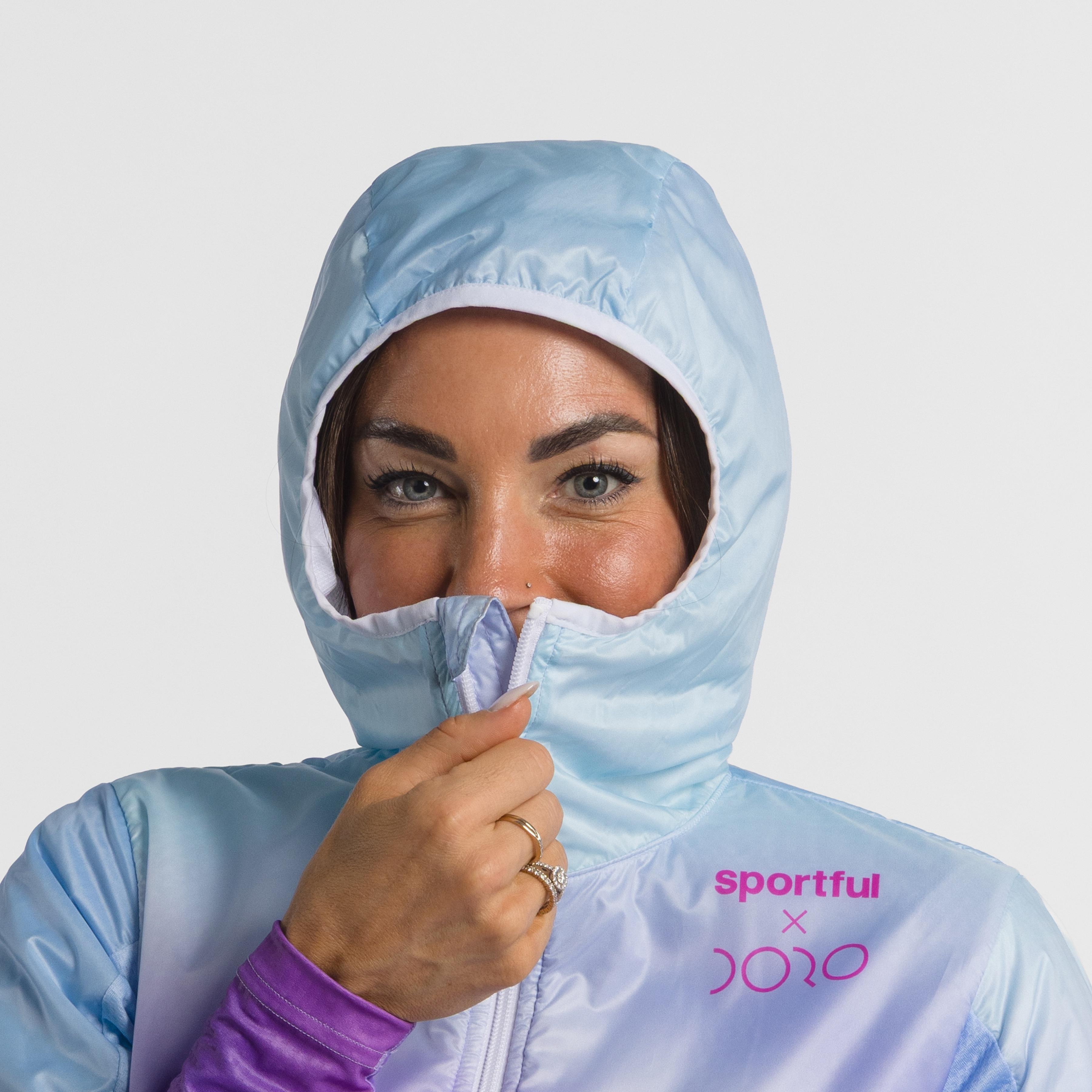 Doro puffy jacket - shaded pink/azure - sportful
