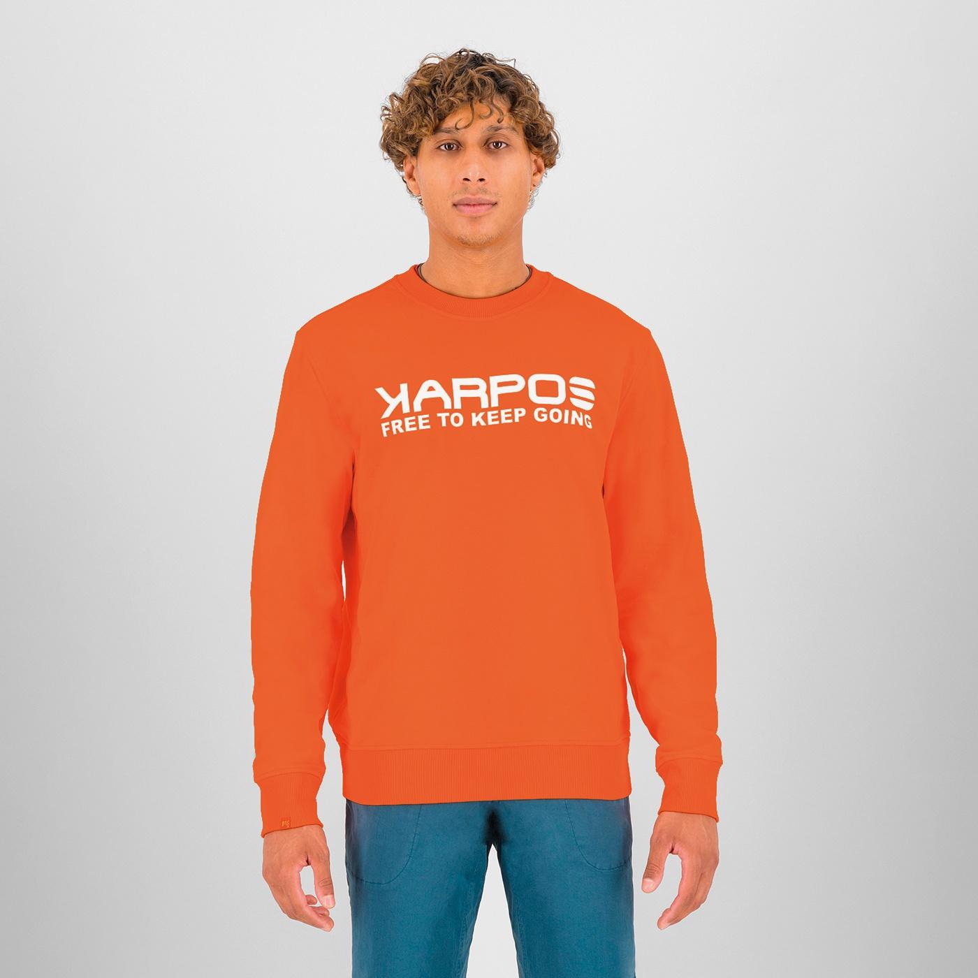 Sparviero sweatshirt - scarlet ibis - karpos