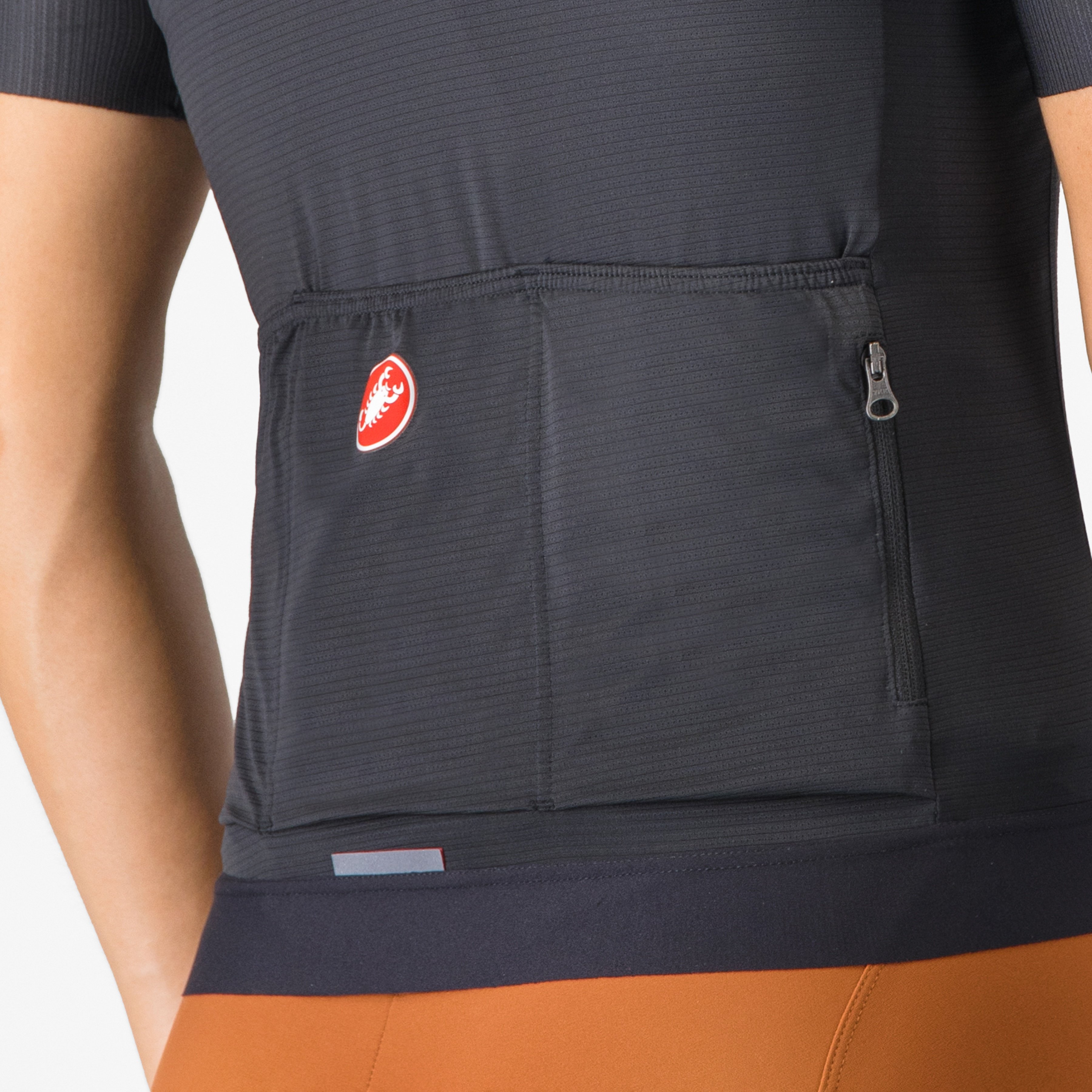 Espresso  w jersey - light black - castelli