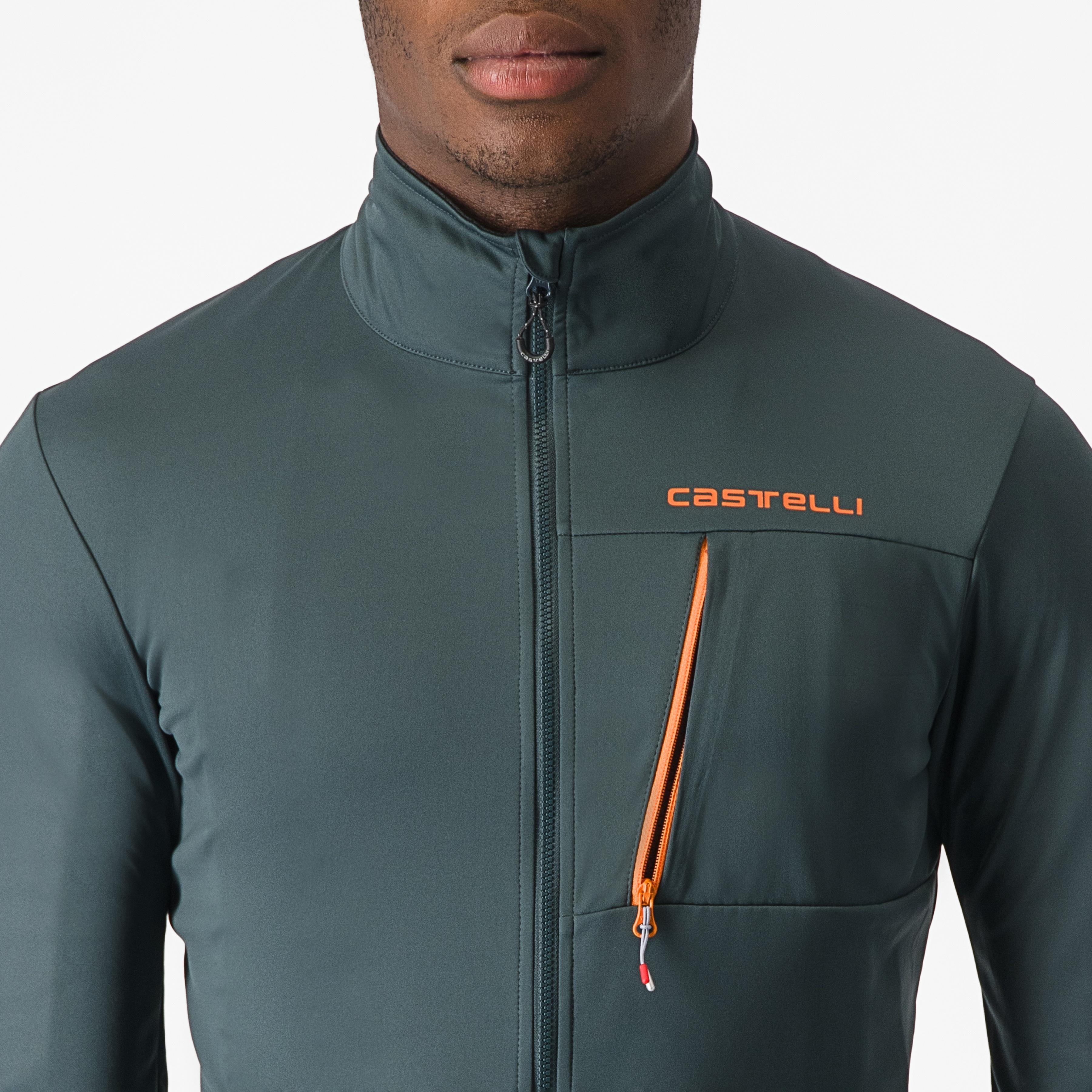 Go jacket - rover green/red orange - castelli