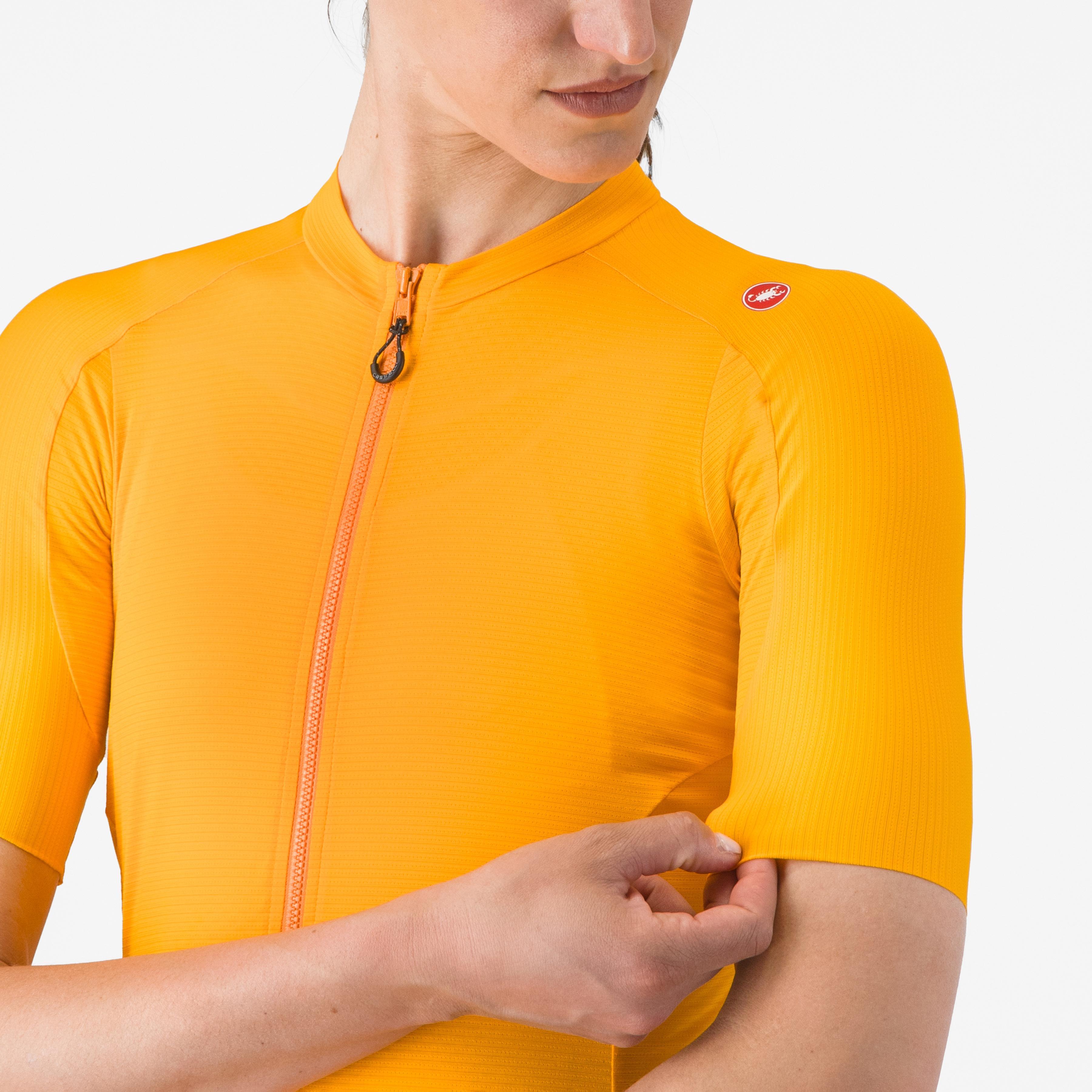 Espresso  w jersey - vivid orange - castelli