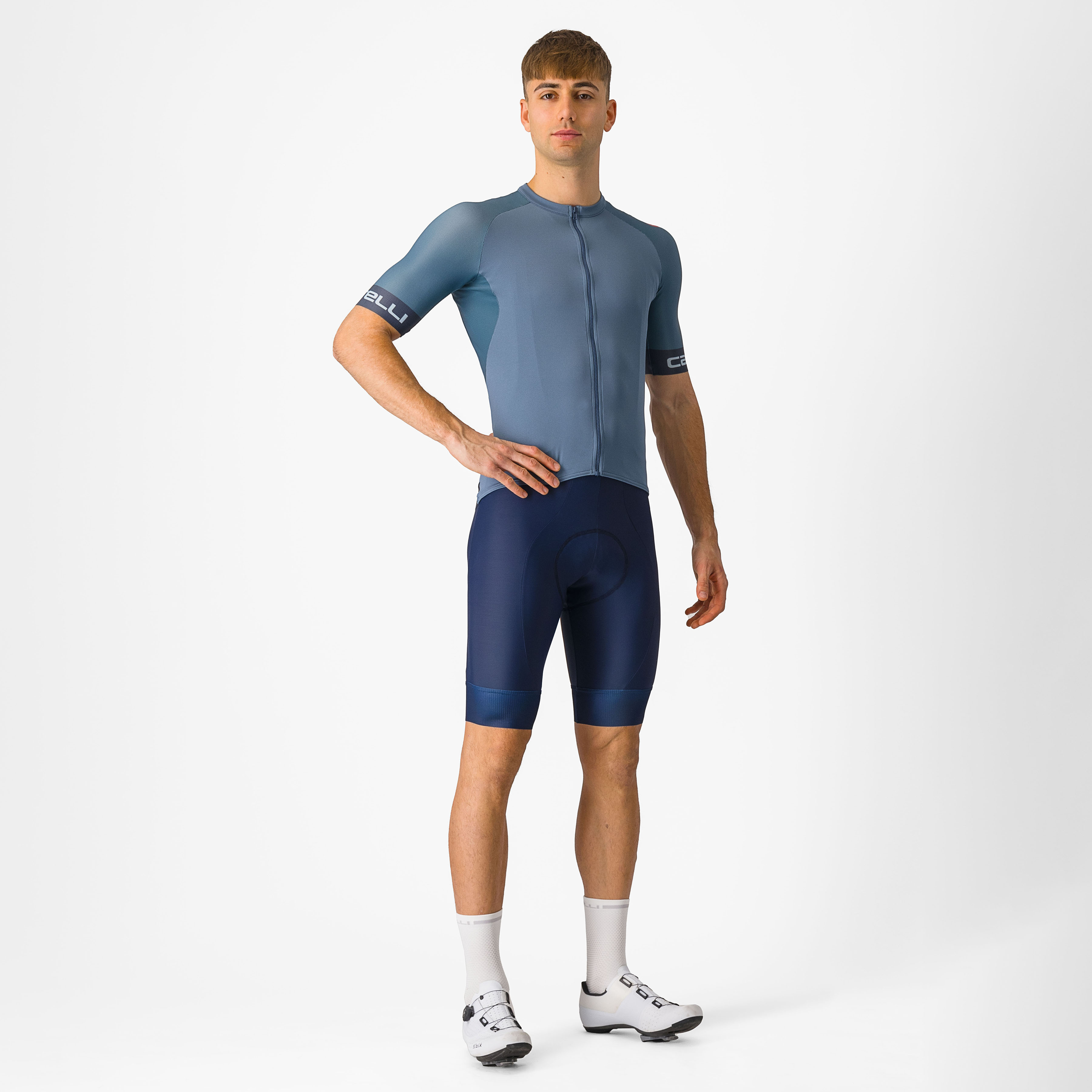 Entrata 2 bibshort - belgian blue - castelli