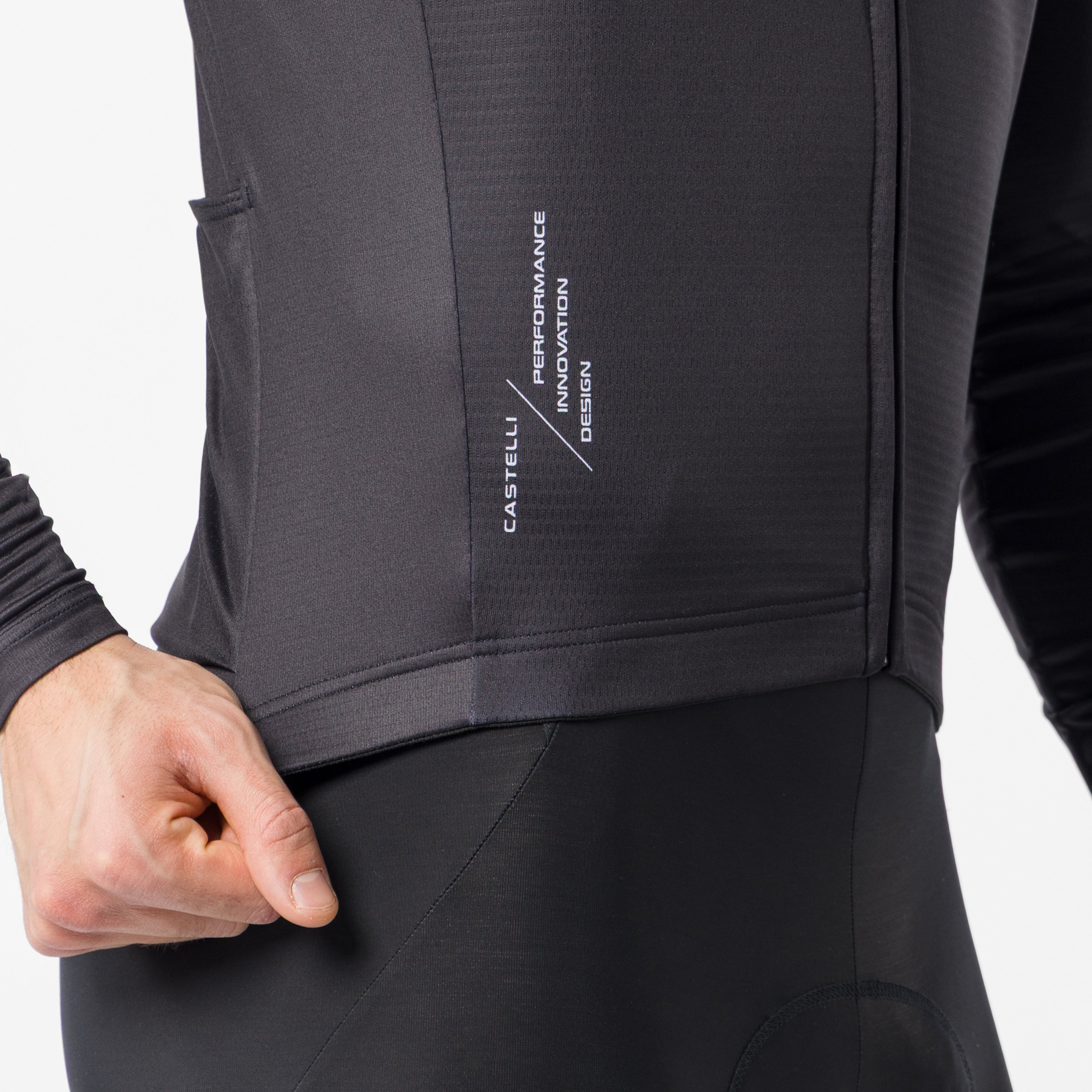 Quadro thermal jersey - black/white - castelli