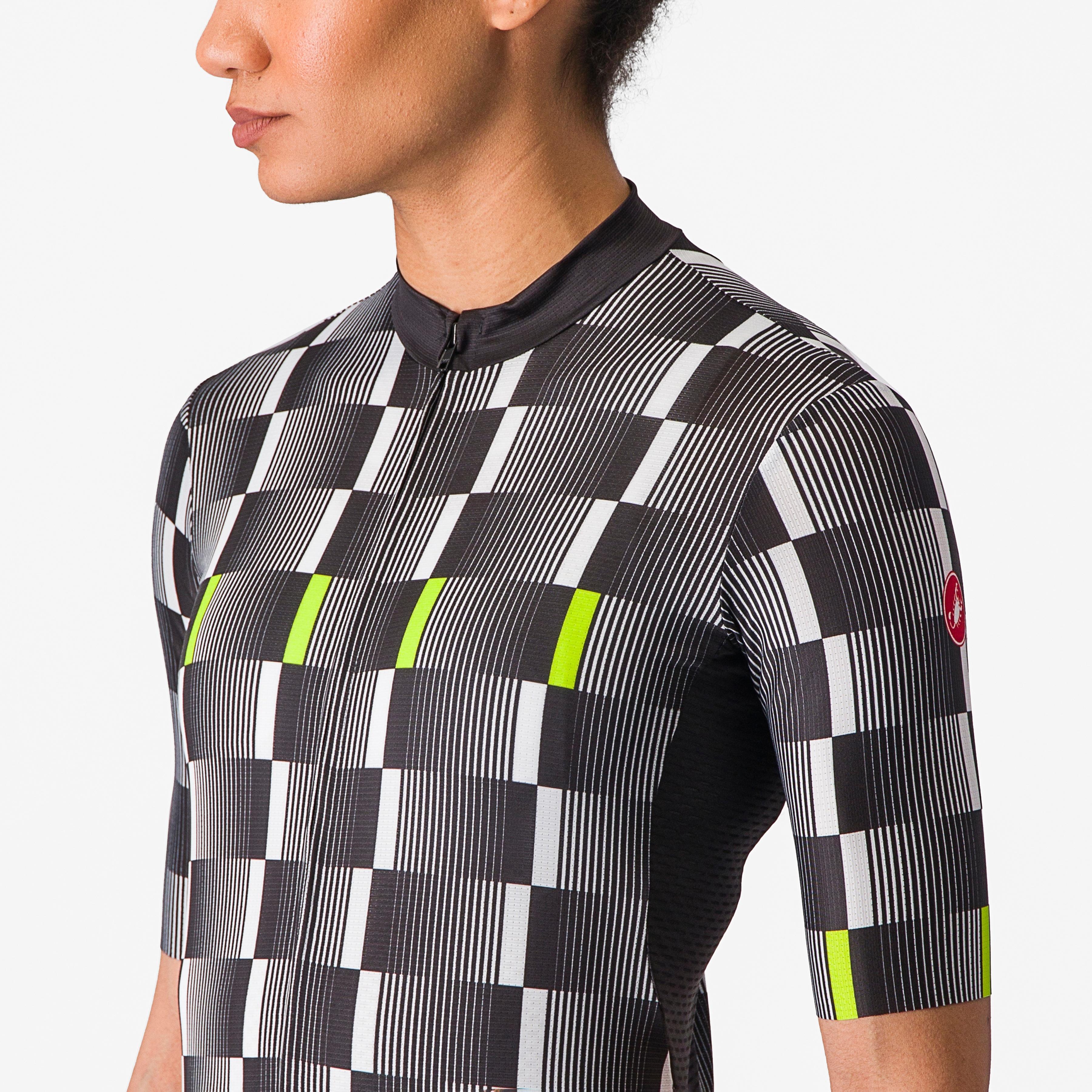 Dimensione jersey - black/white-electric lime - castelli