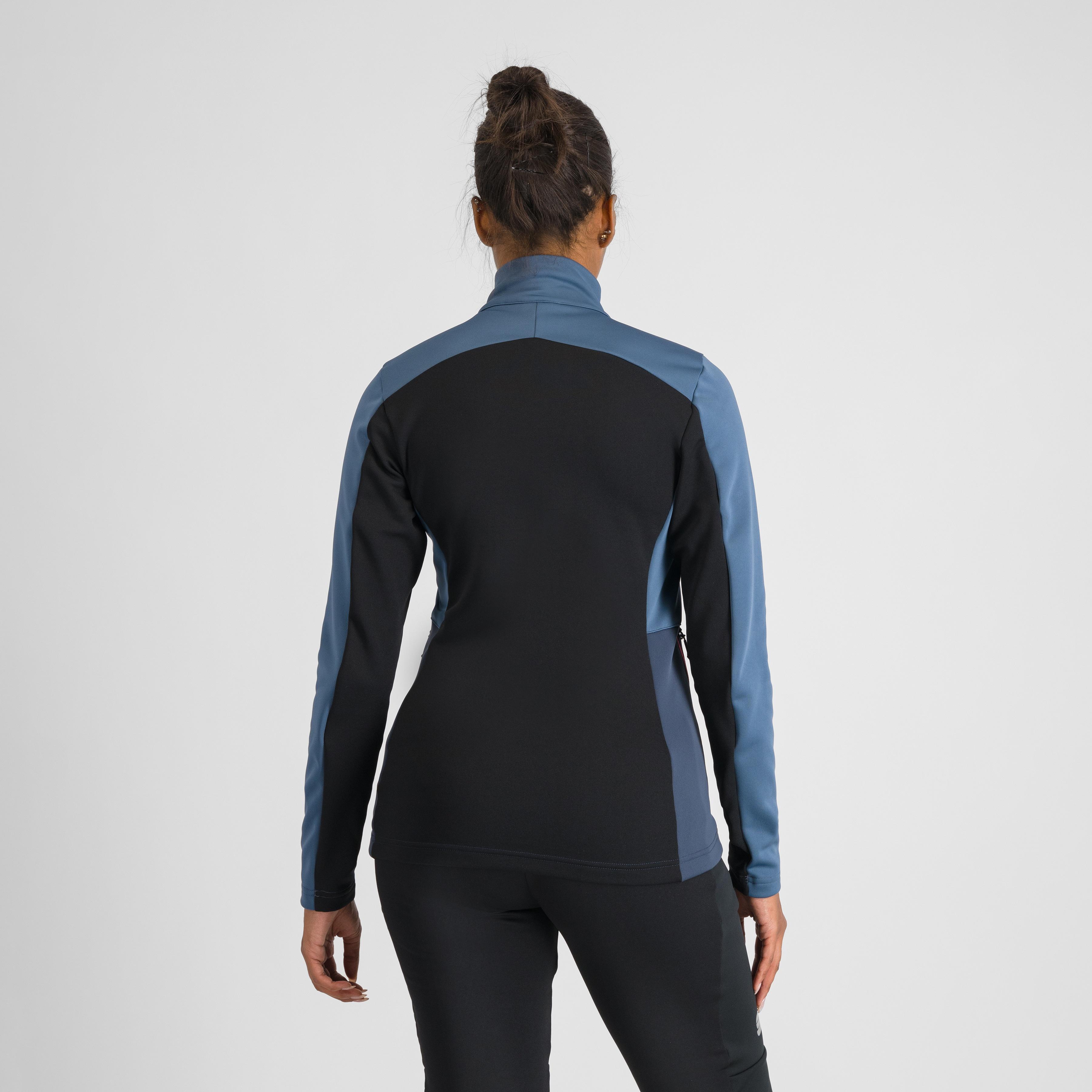 Engadin w jacket - natural gray/galaxy blue - sportful