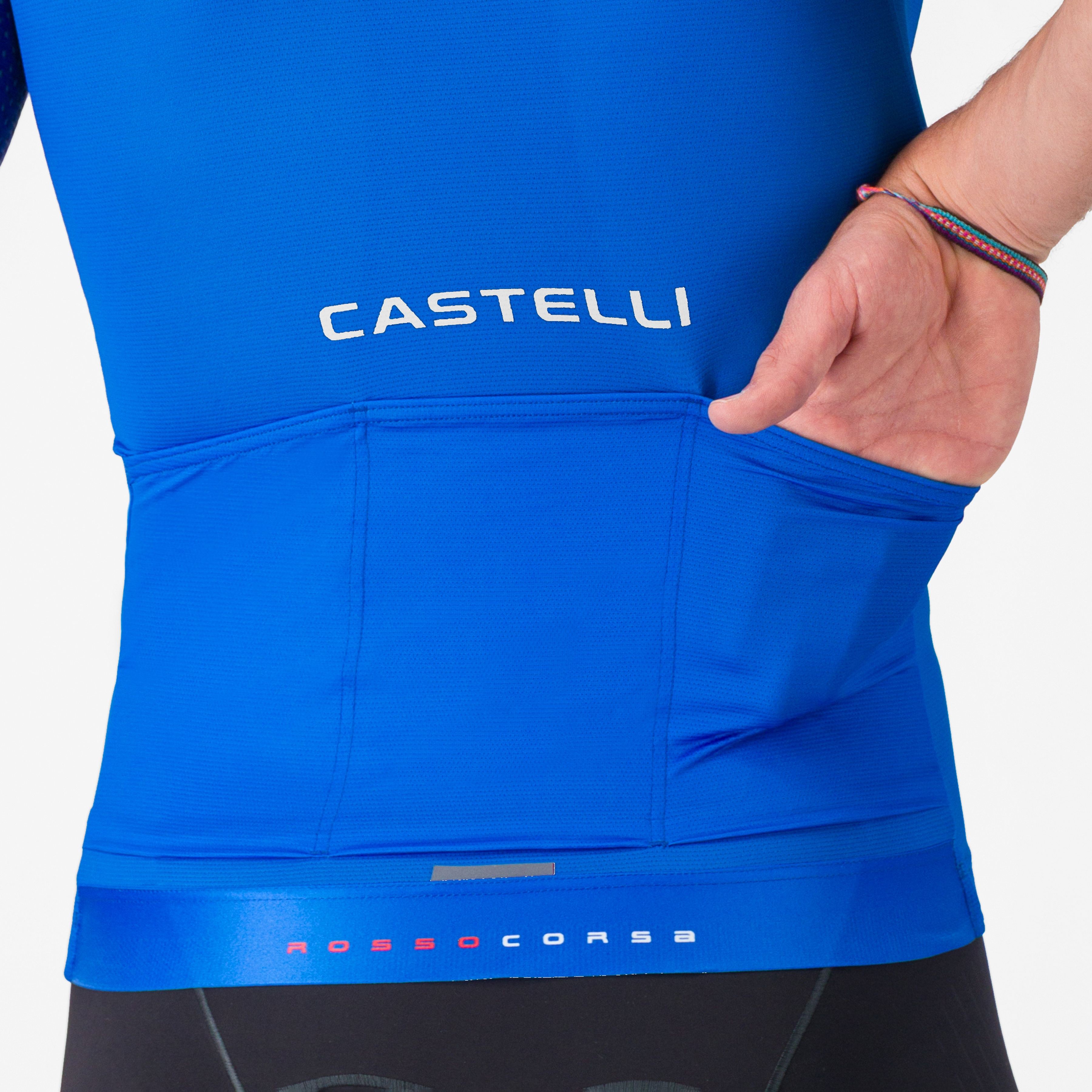 Aero race 8s jersey - azzurro italia - castelli