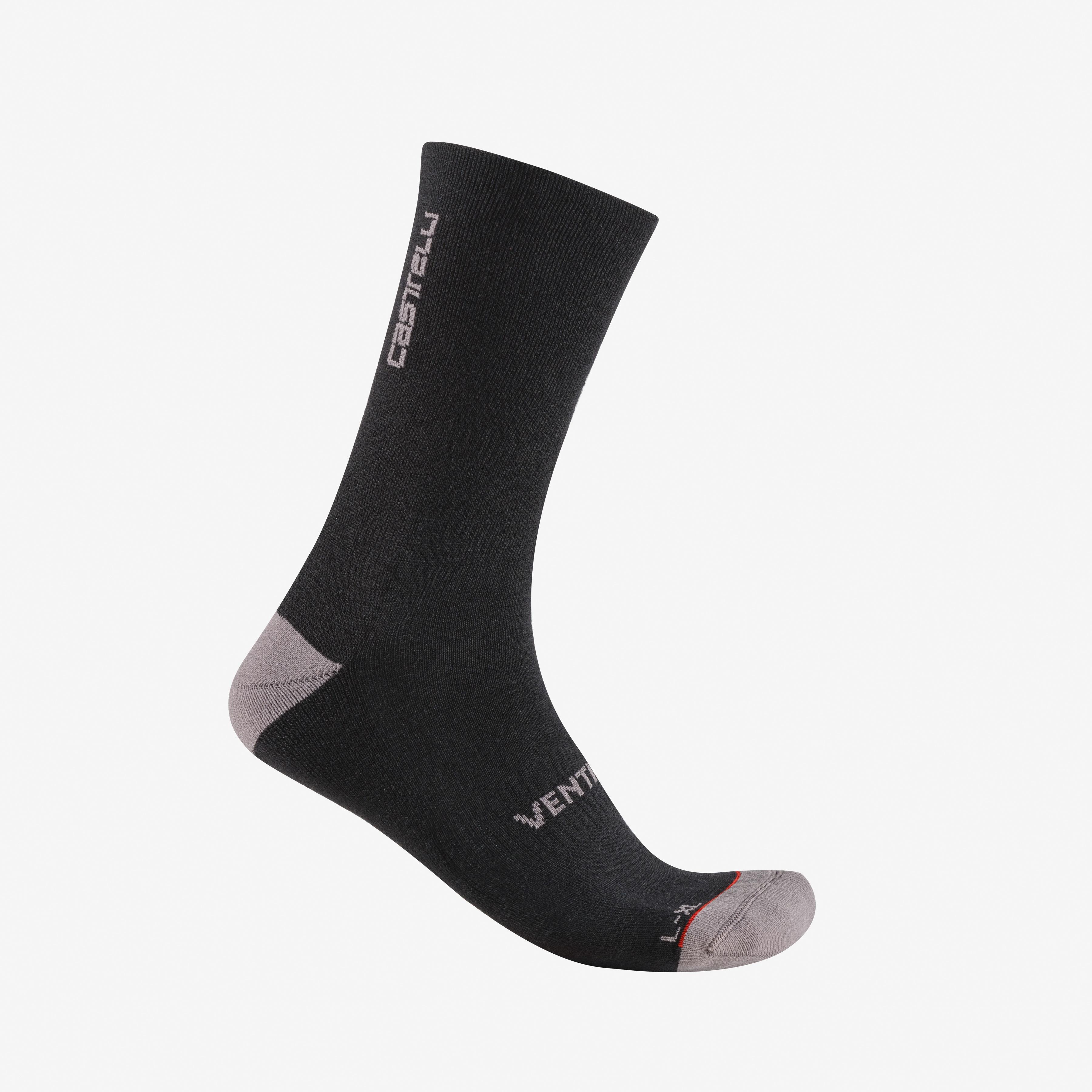 Venti soft merino sock - black - castelli