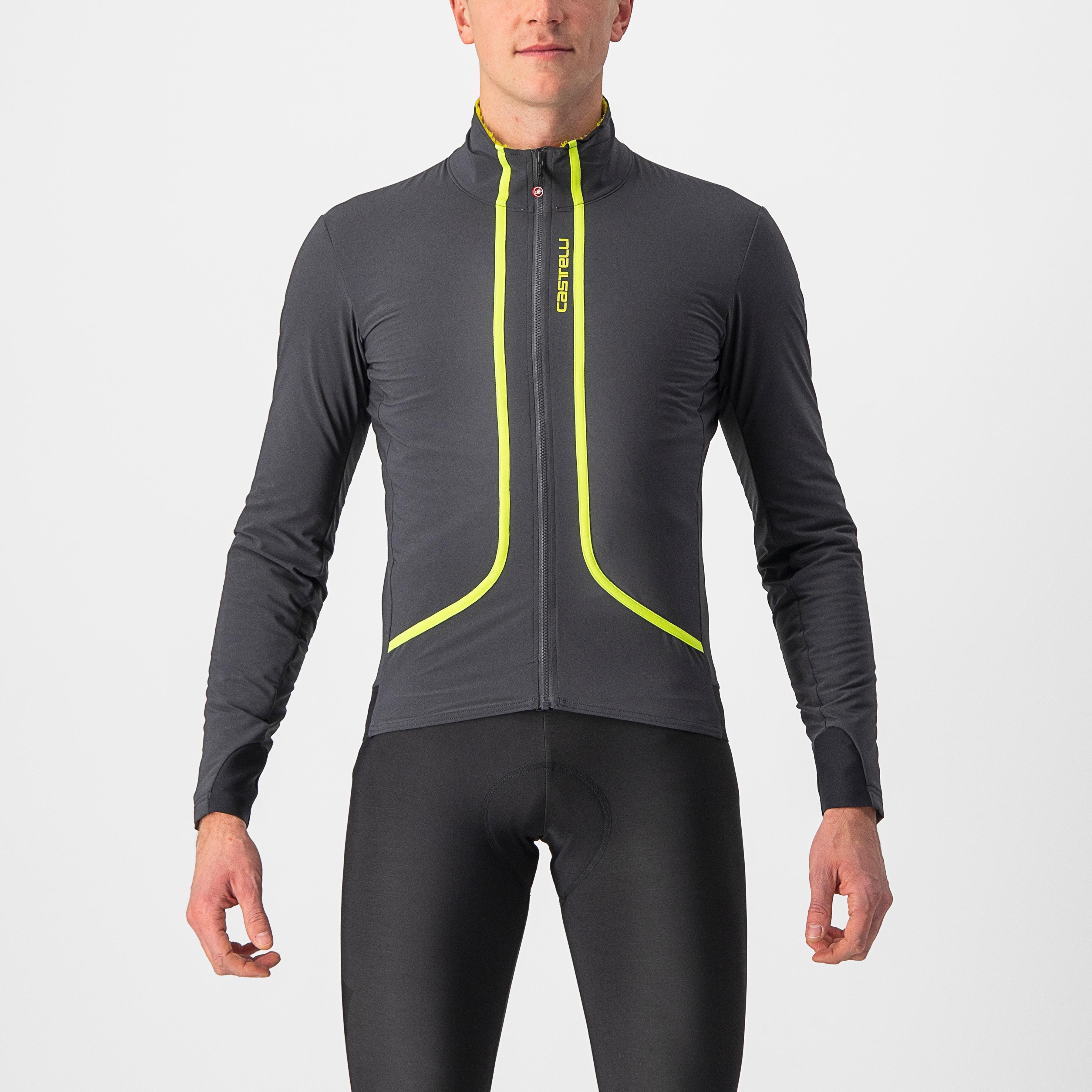 Flight jacket air - dark gray/electric lime - castelli