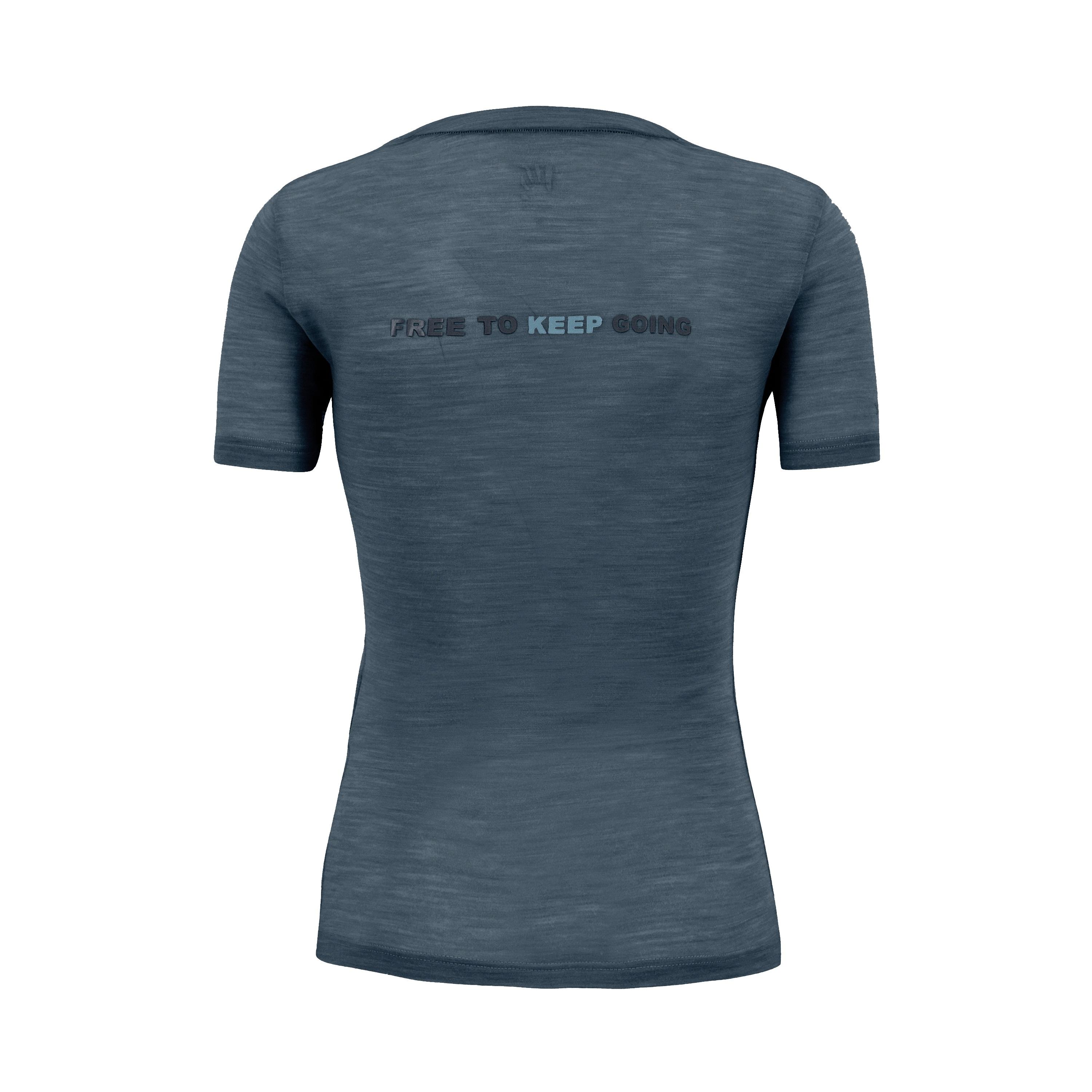 Coppolo merino w t-shirt - ombre blue - karpos