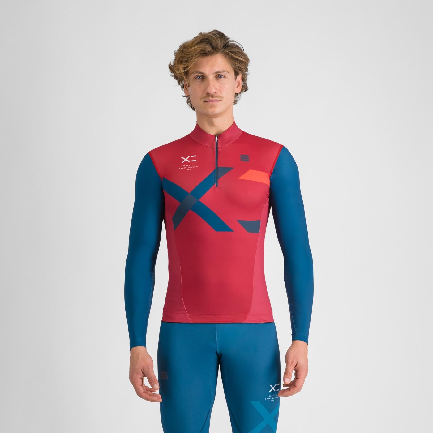 Squadra jersey - red rumba/teal blu - sportful