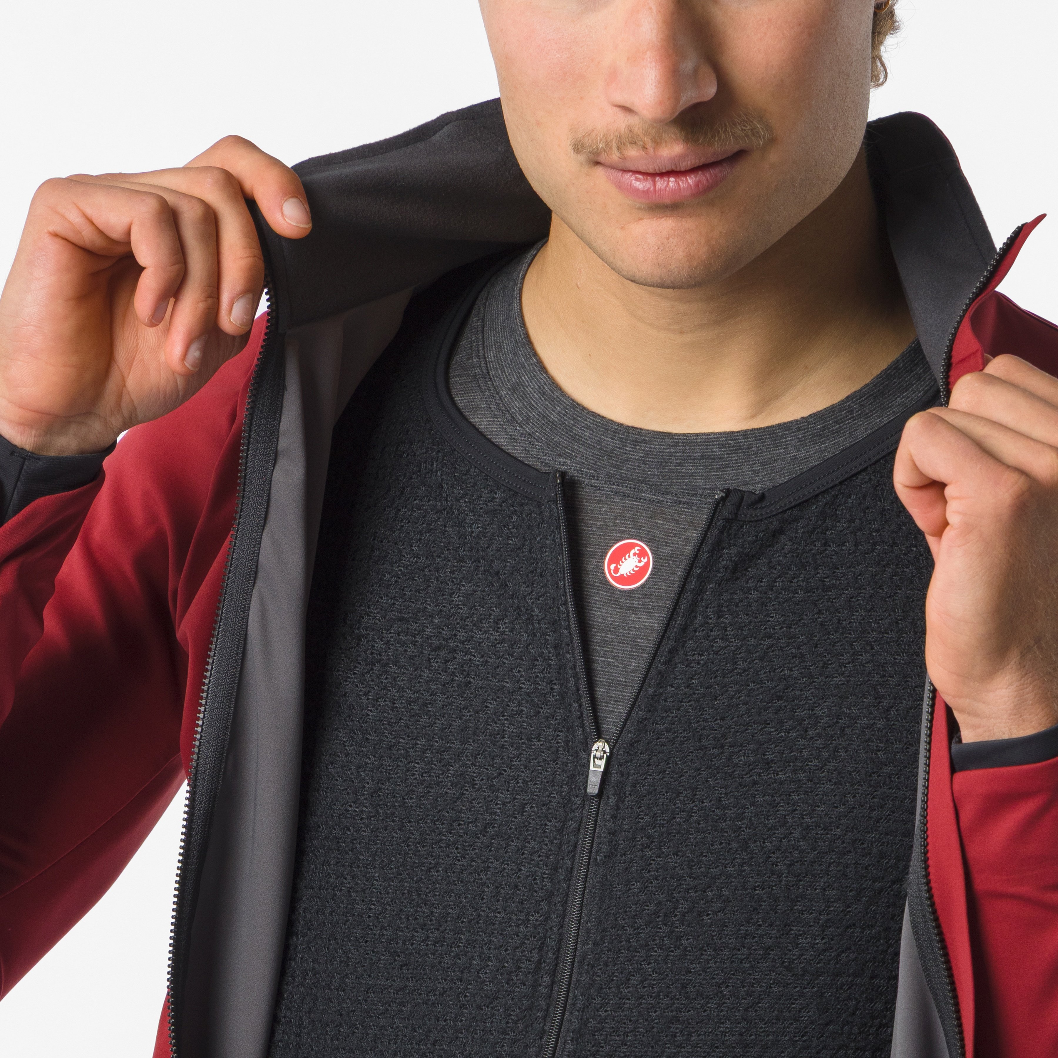 Alpha 150 jacket - garnet/black - castelli