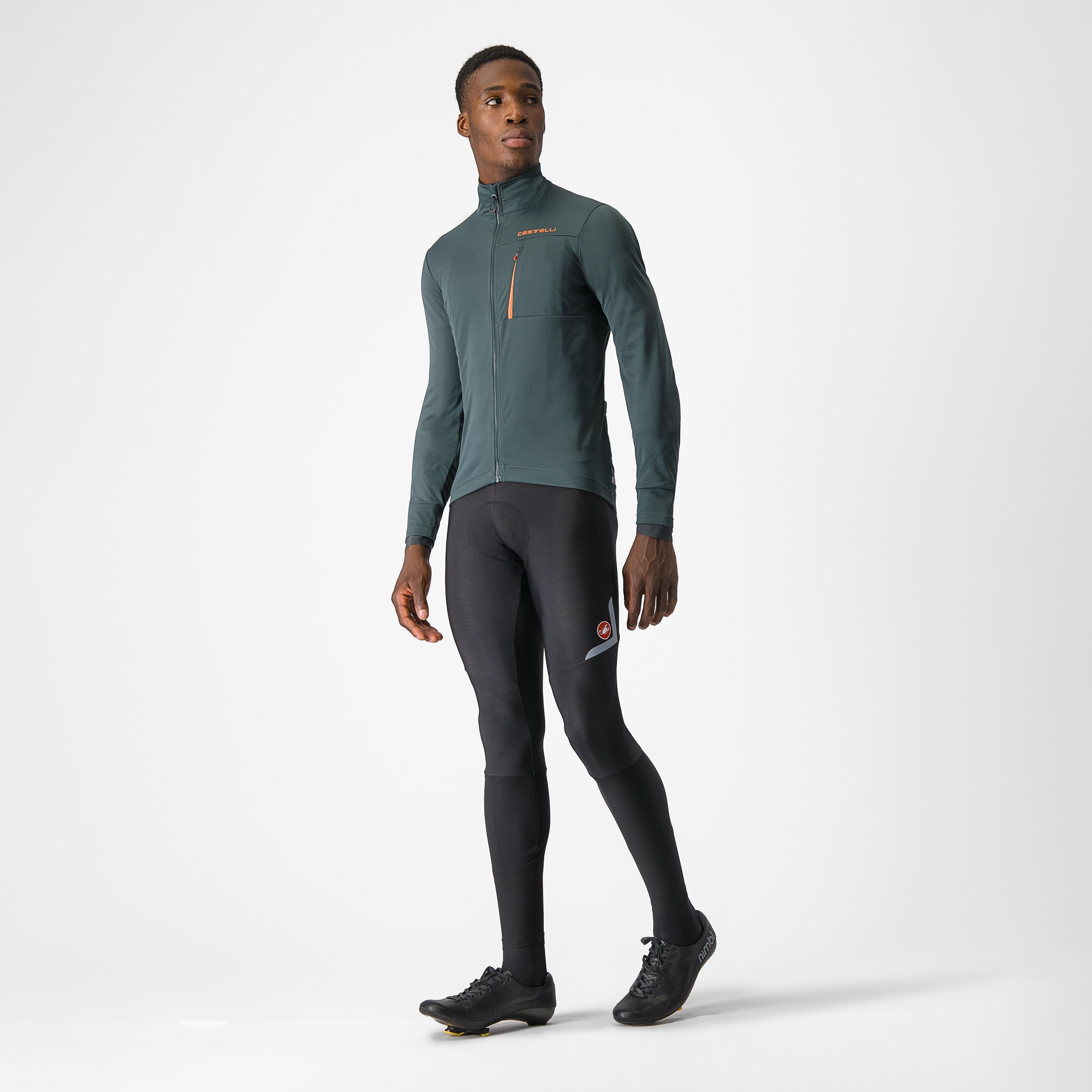 Go jacket - rover green/red orange - castelli