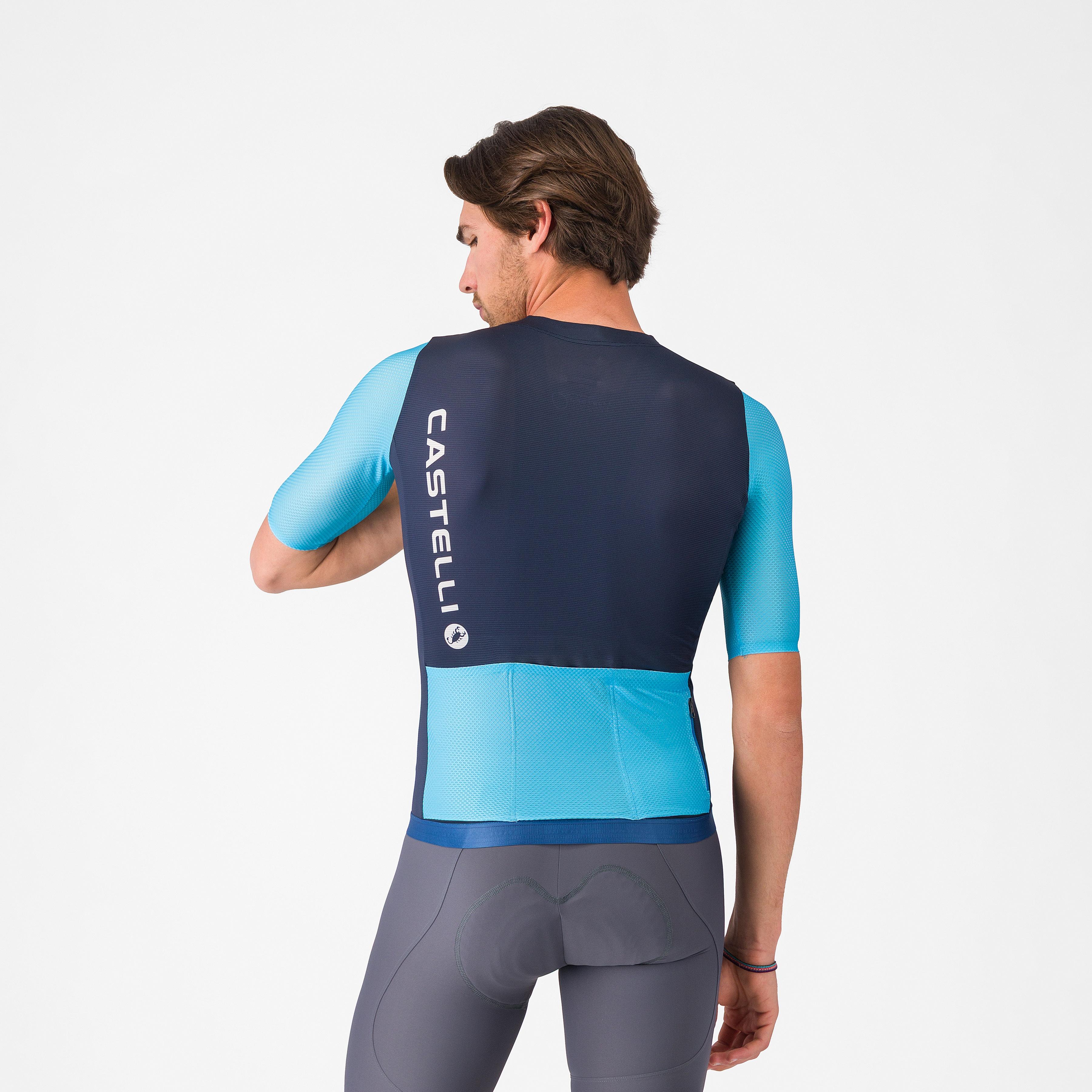 Corretto jersey - belgian blue/neon cobalt-white - castelli