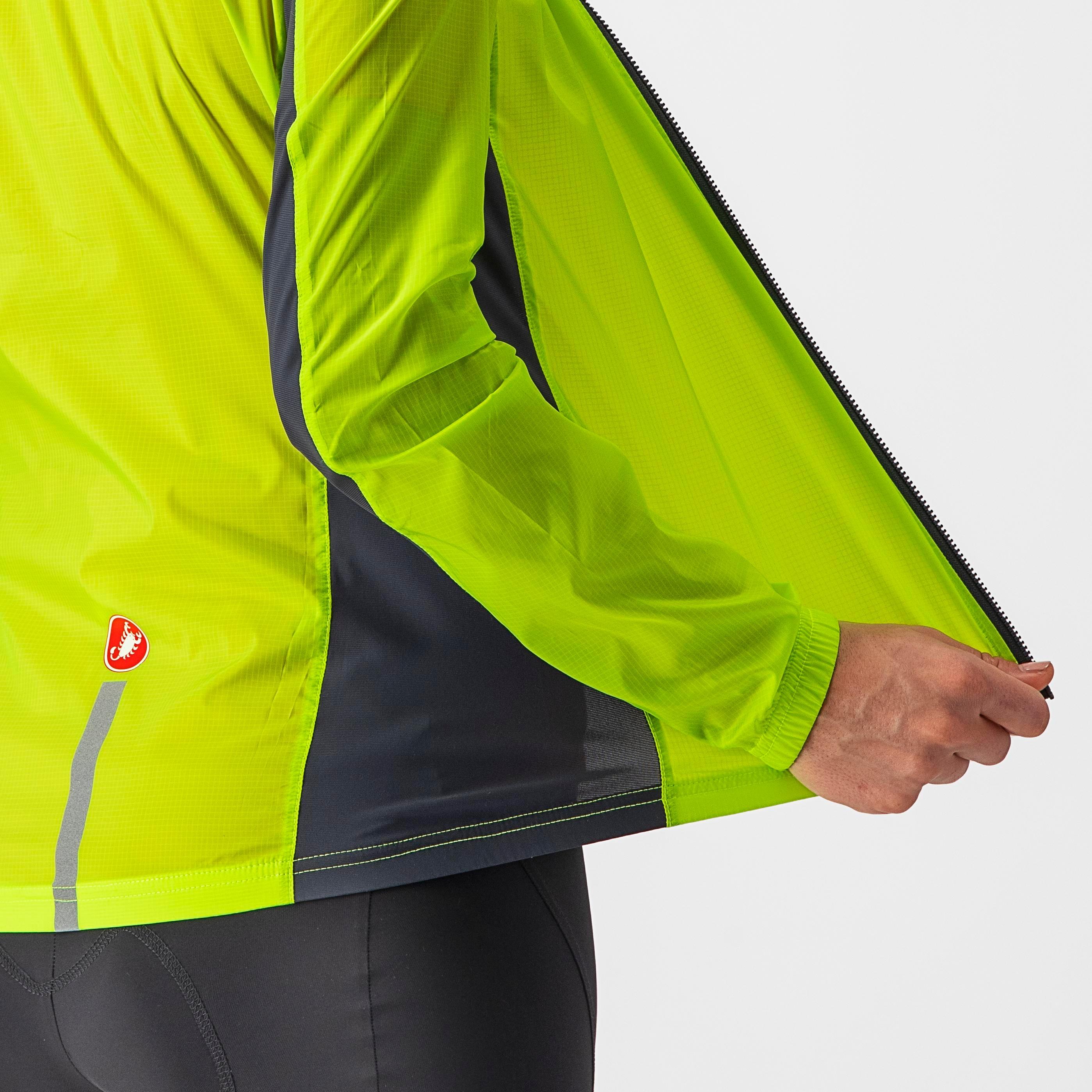 Squadra stretch w jacket - electric lime/dark gray - castelli