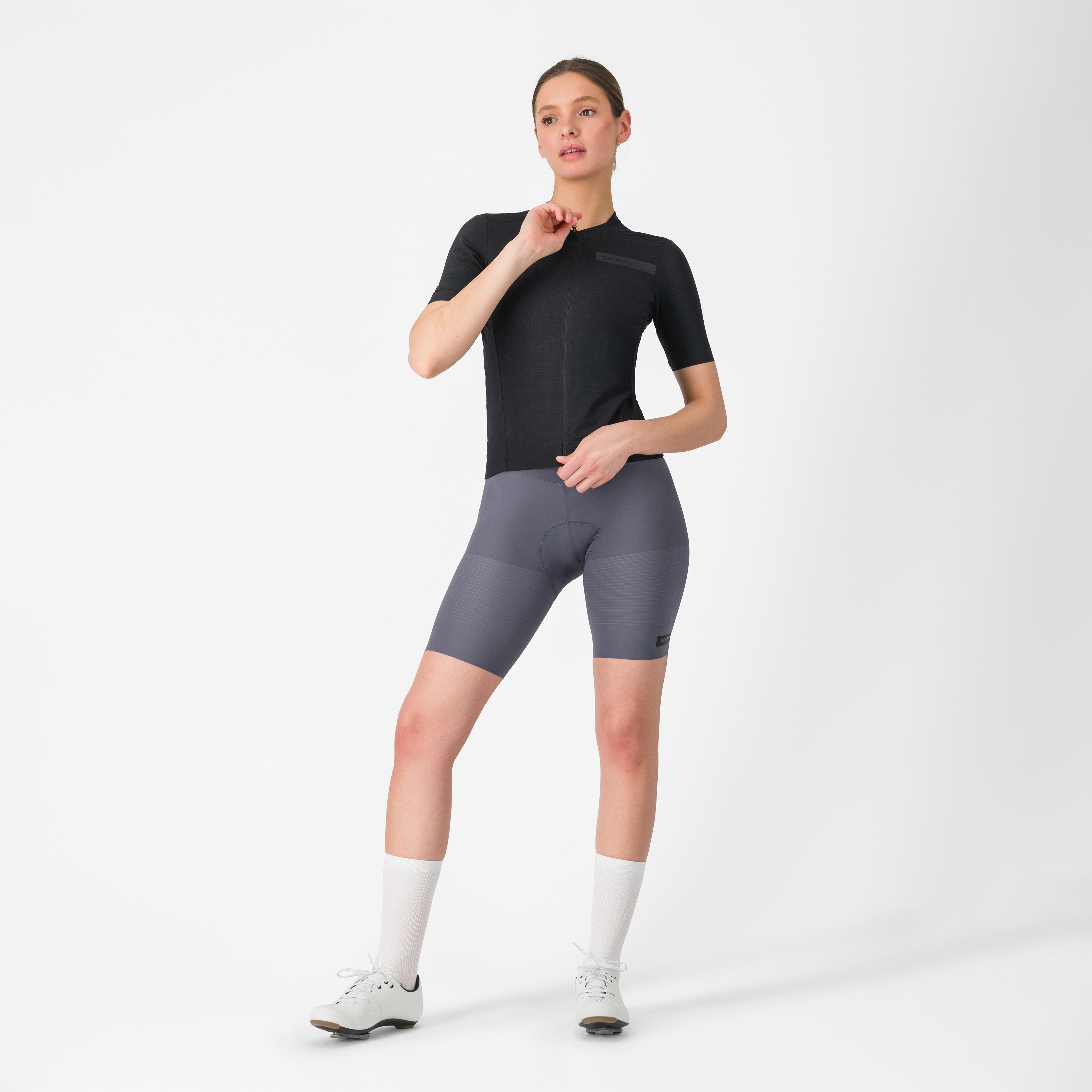 Premio evo w dt bibshort - smoky gray - castelli