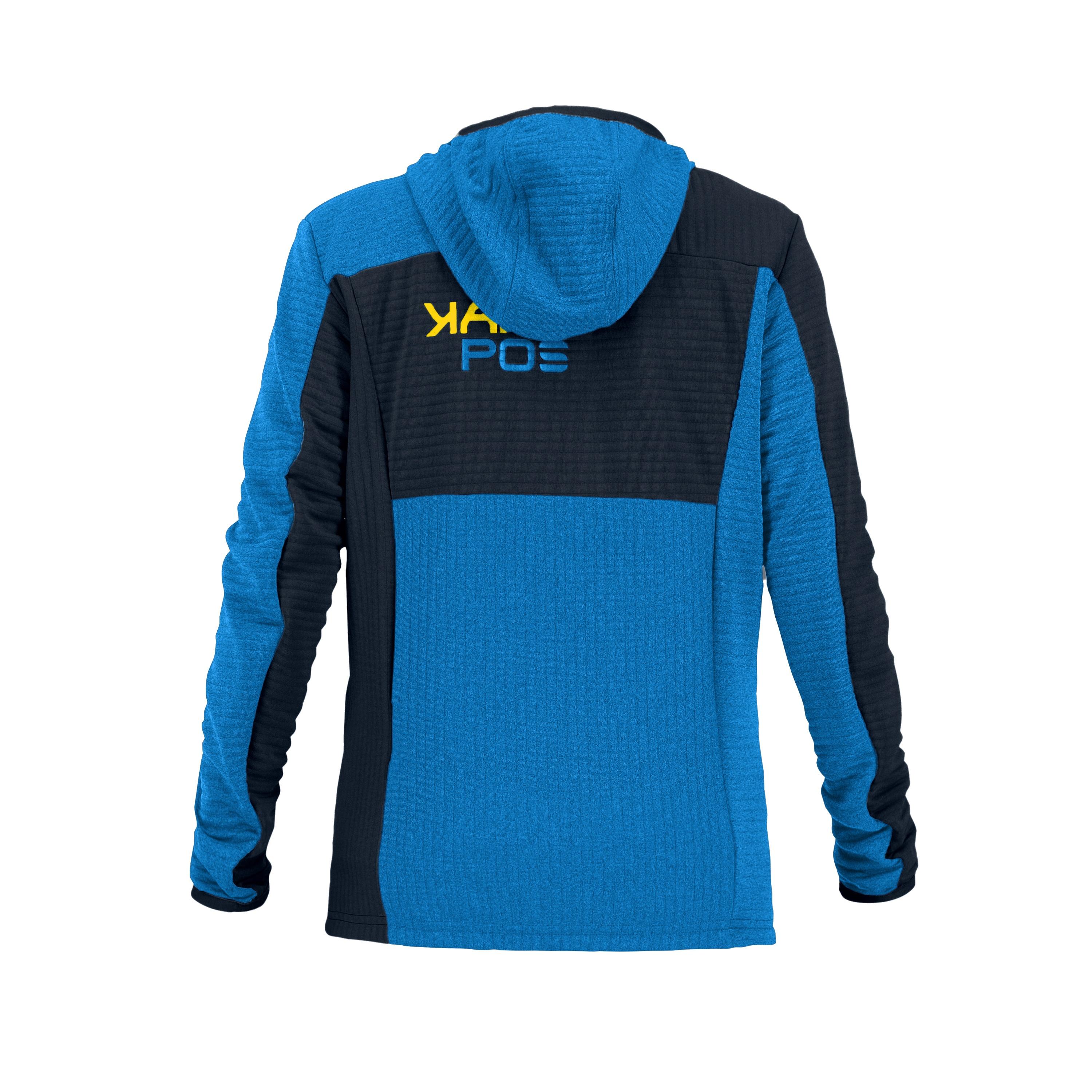 Nuvolau kid full-zip hoodie - outer space/indigo bunting - karpos