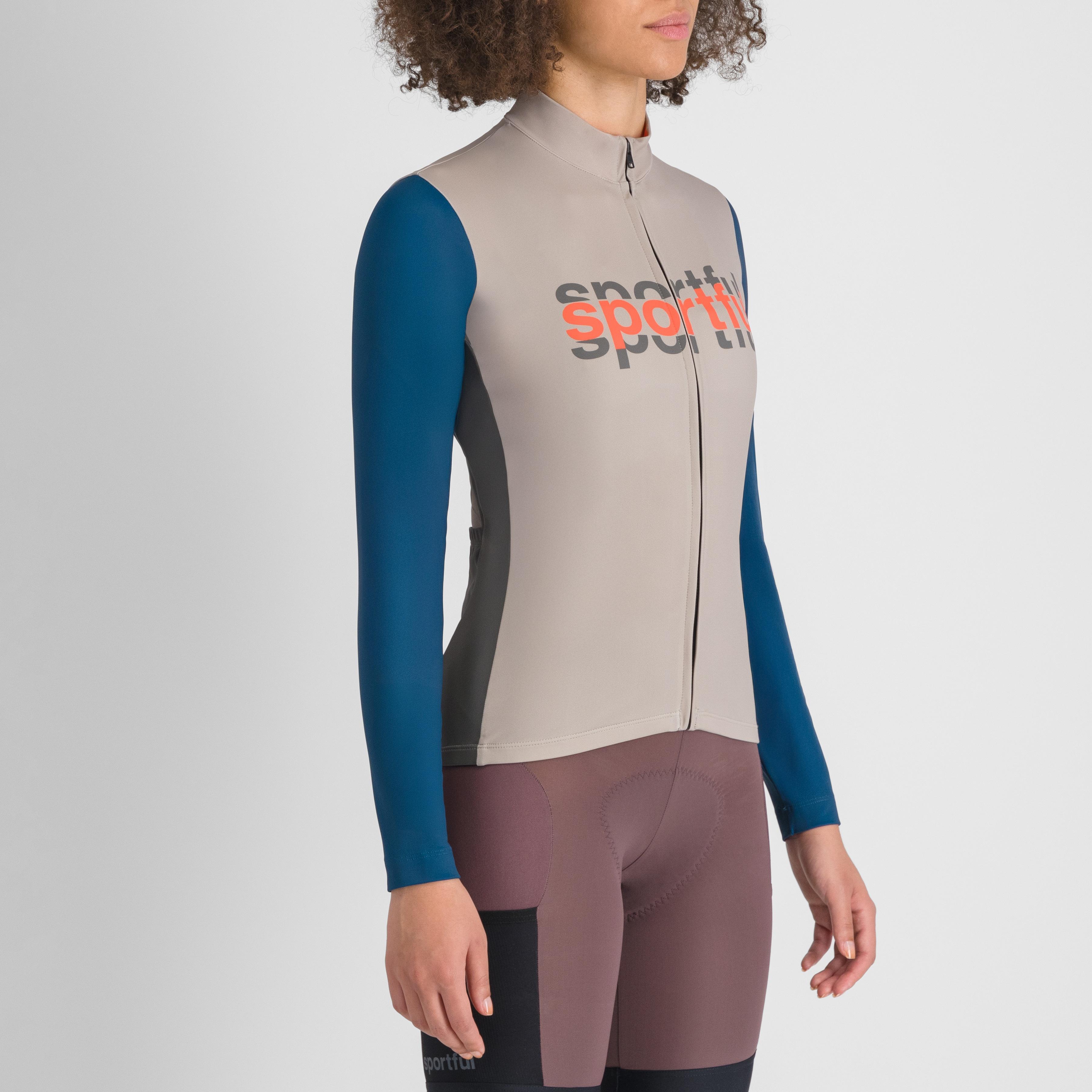 Supergiara logo thermal w jersey - sand - sportful