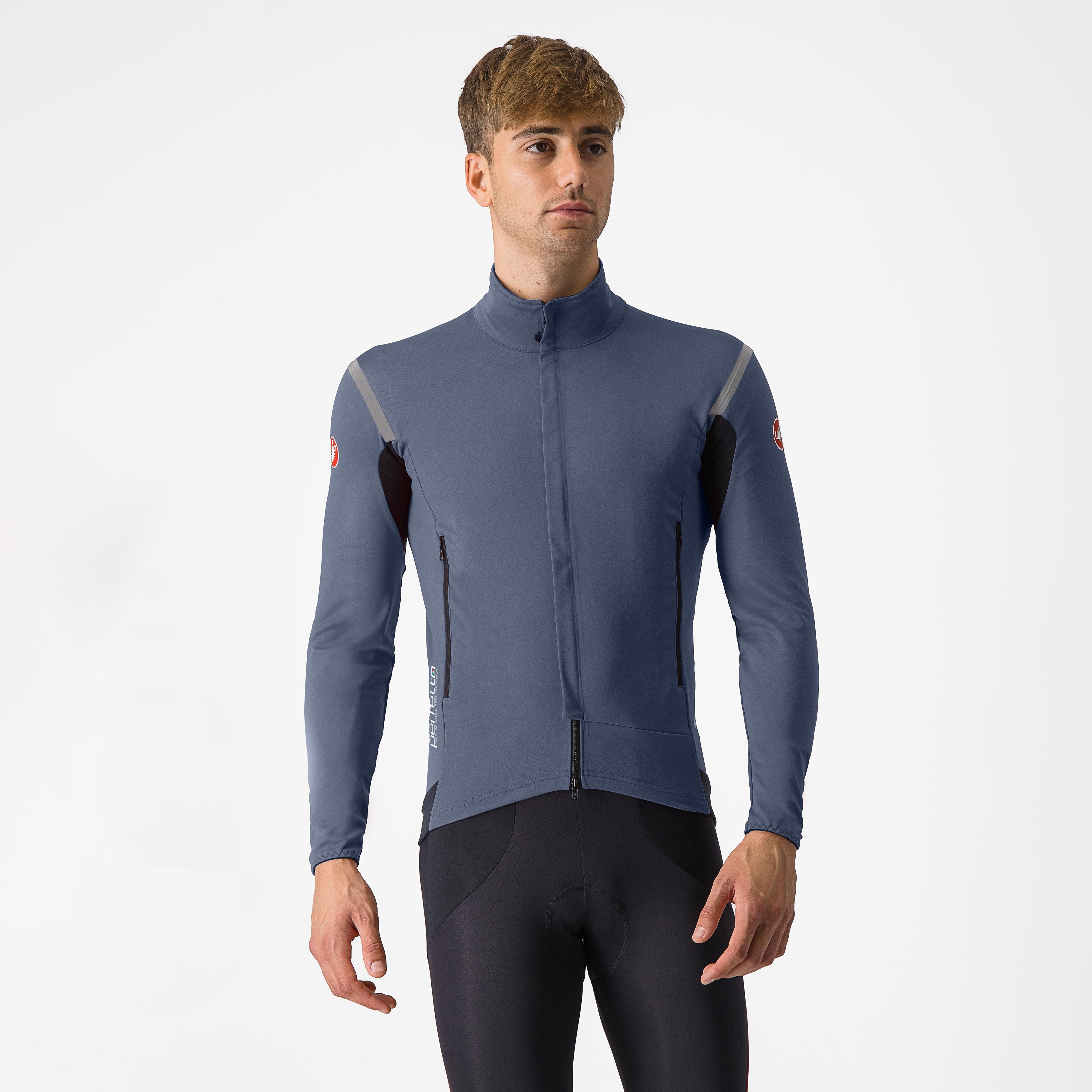 Perfetto ros 2 jacket - dark steel blue/silver reflex - castelli