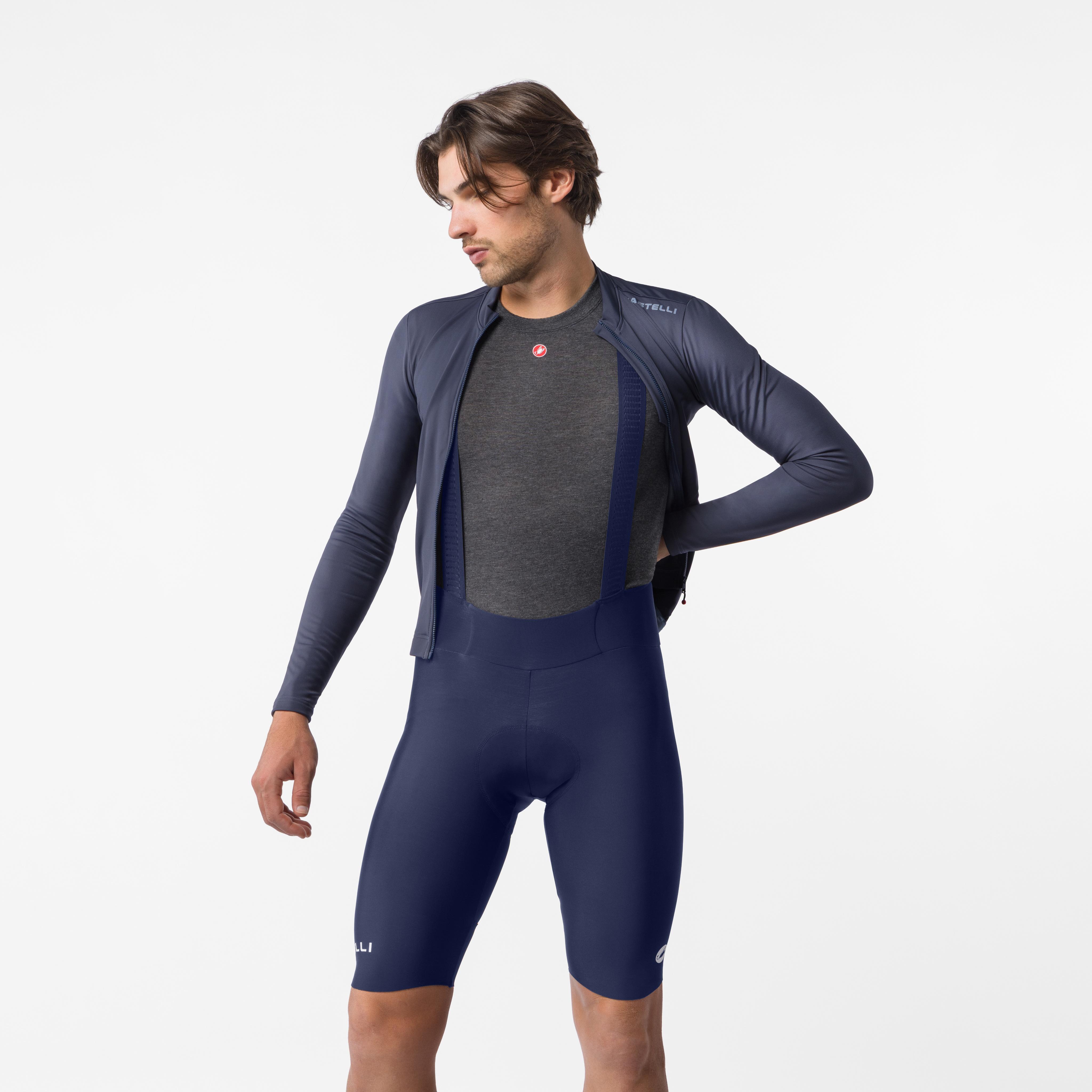 Espresso thermal bibshort - belgian blue - castelli