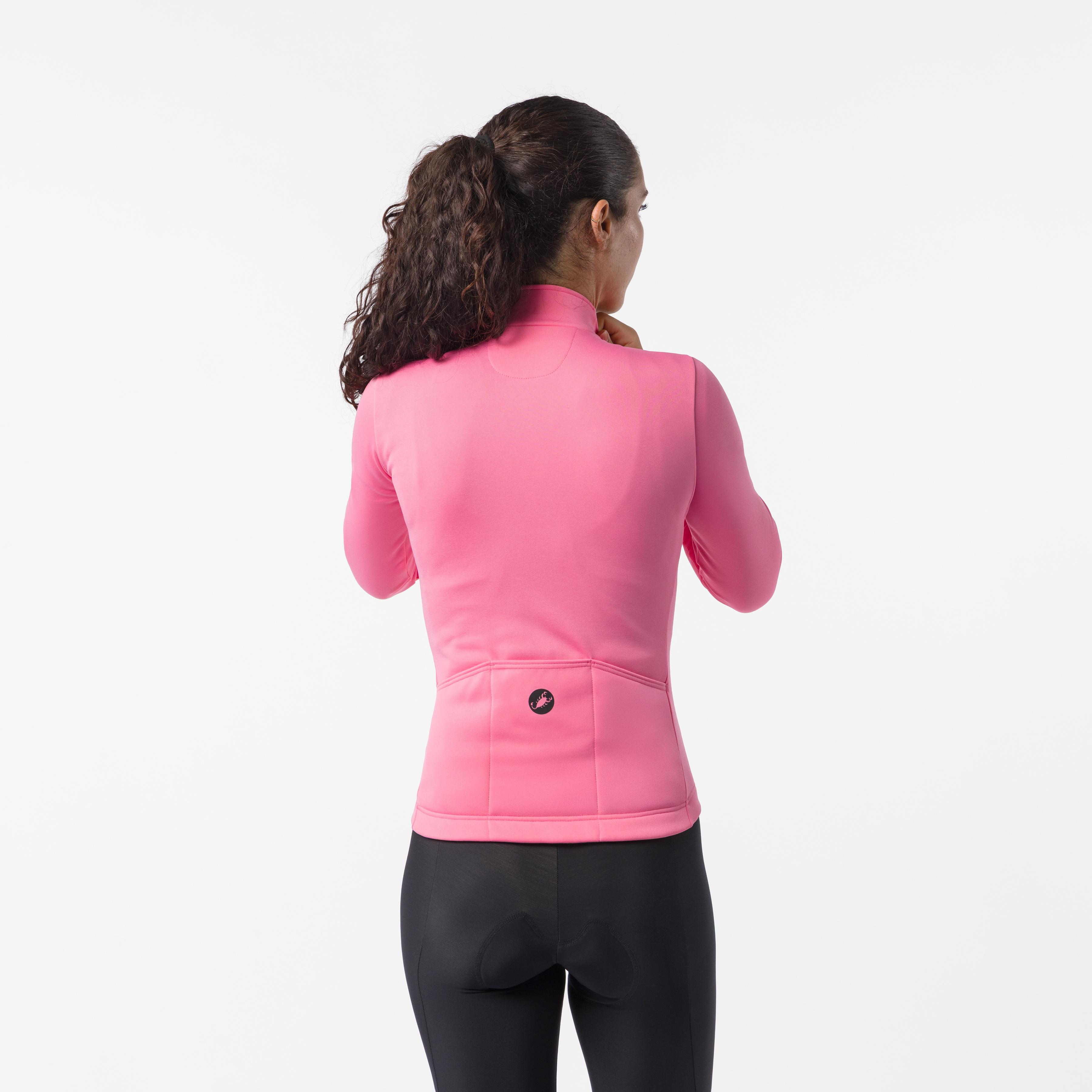 Sinergia 3 jersey fz - rosa giro - castelli