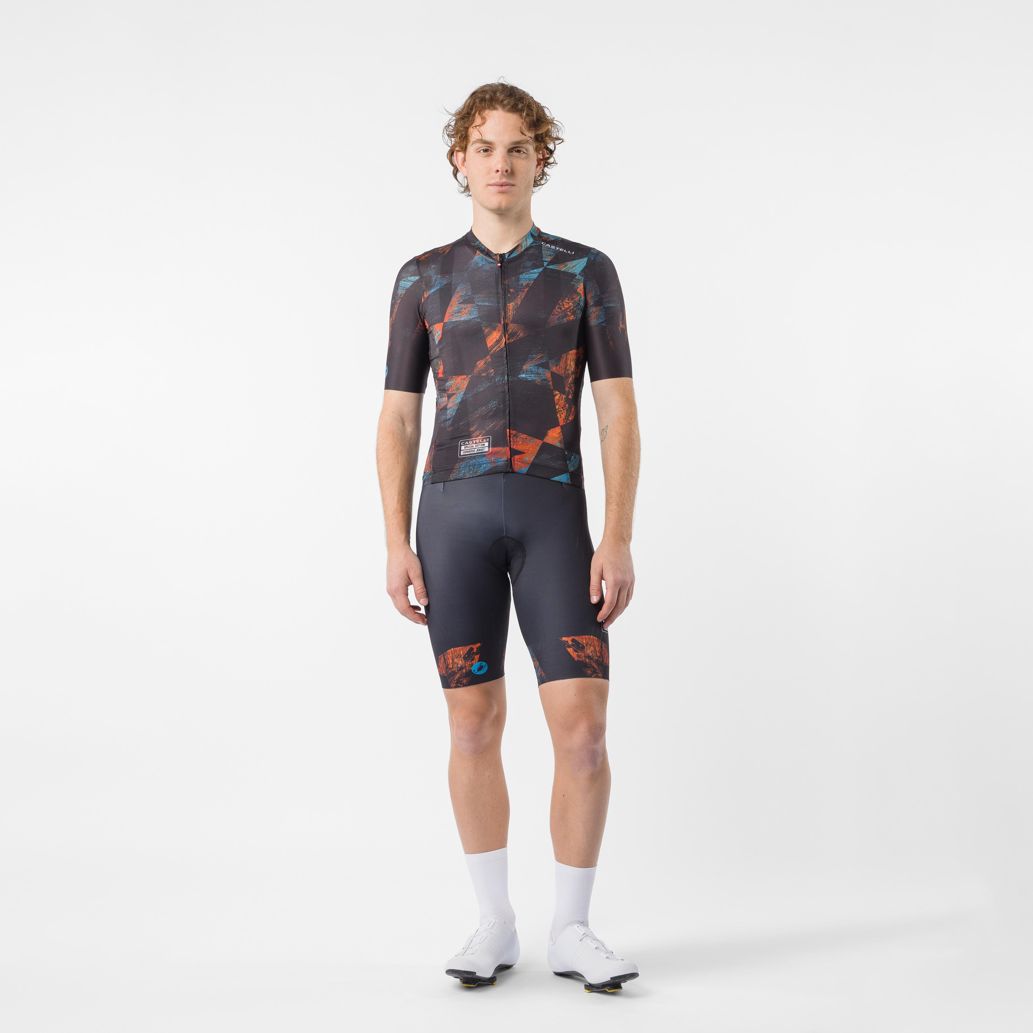 Photofinish espresso 2 jersey limited edition - black zip - castelli