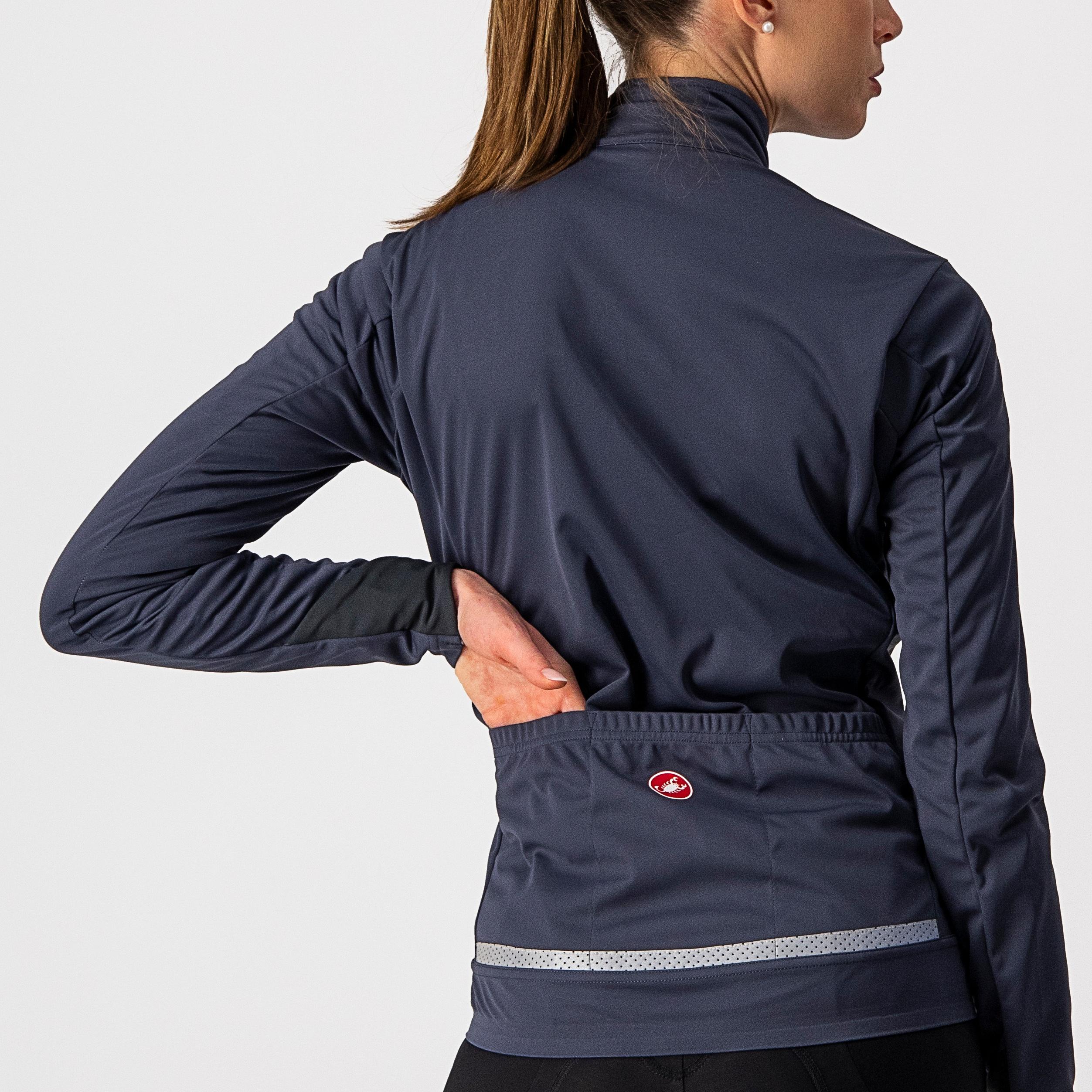 Go w jacket - dark steel blue/soft pink - castelli