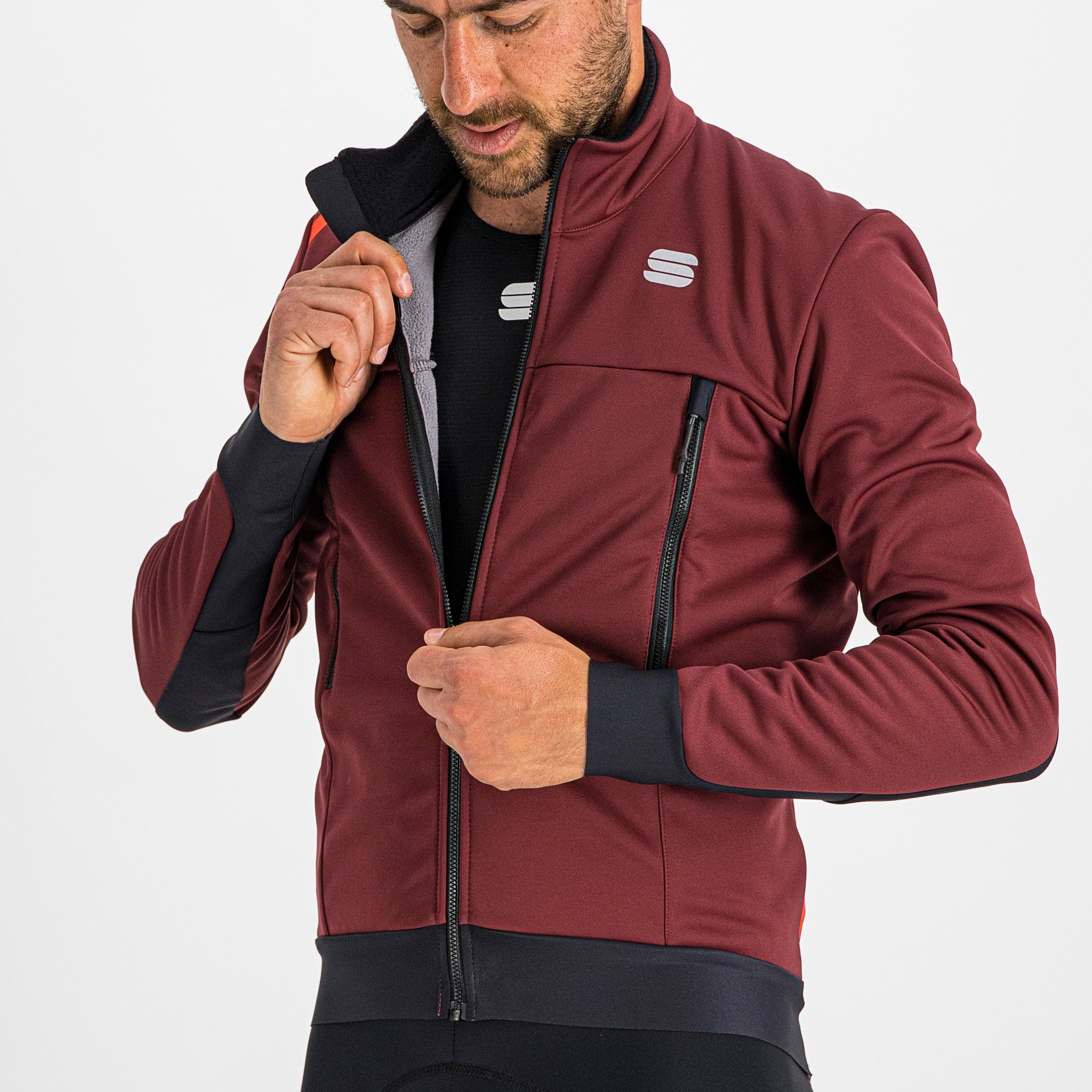 Fiandre warm jacket - red wine - sportful