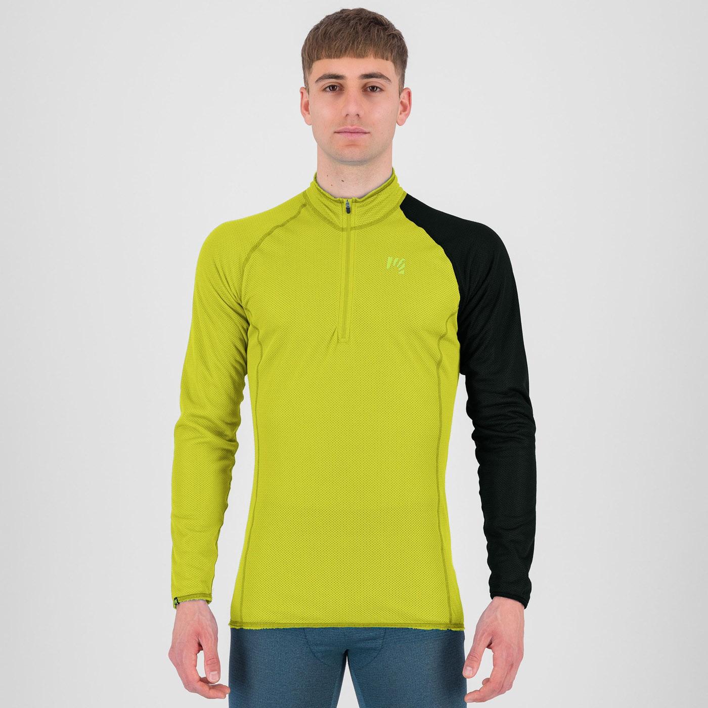 Dinamico octa jersey ls half zip - kiwi colada/black - karpos