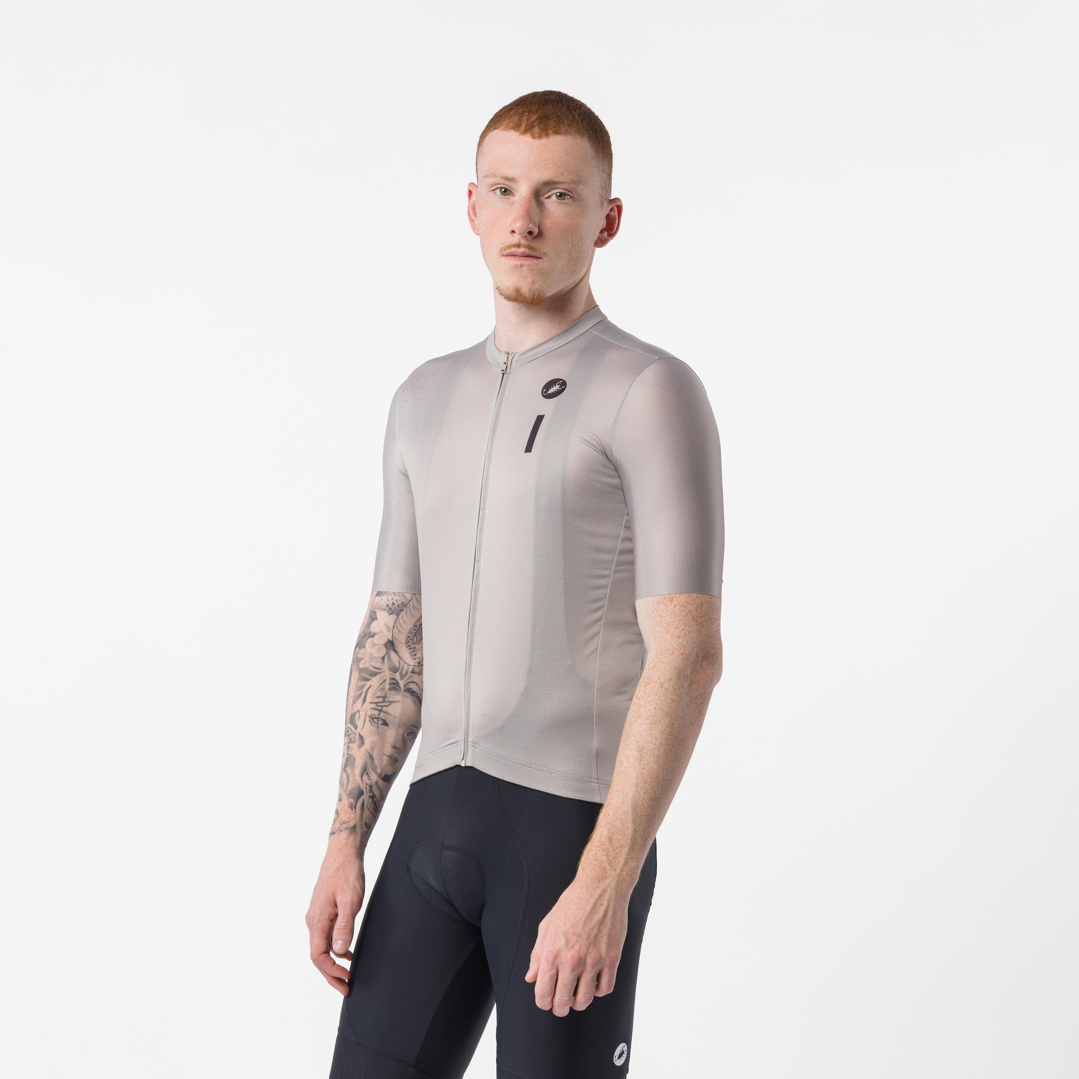 Drittone logo jersey - clay/belgian blue - castelli