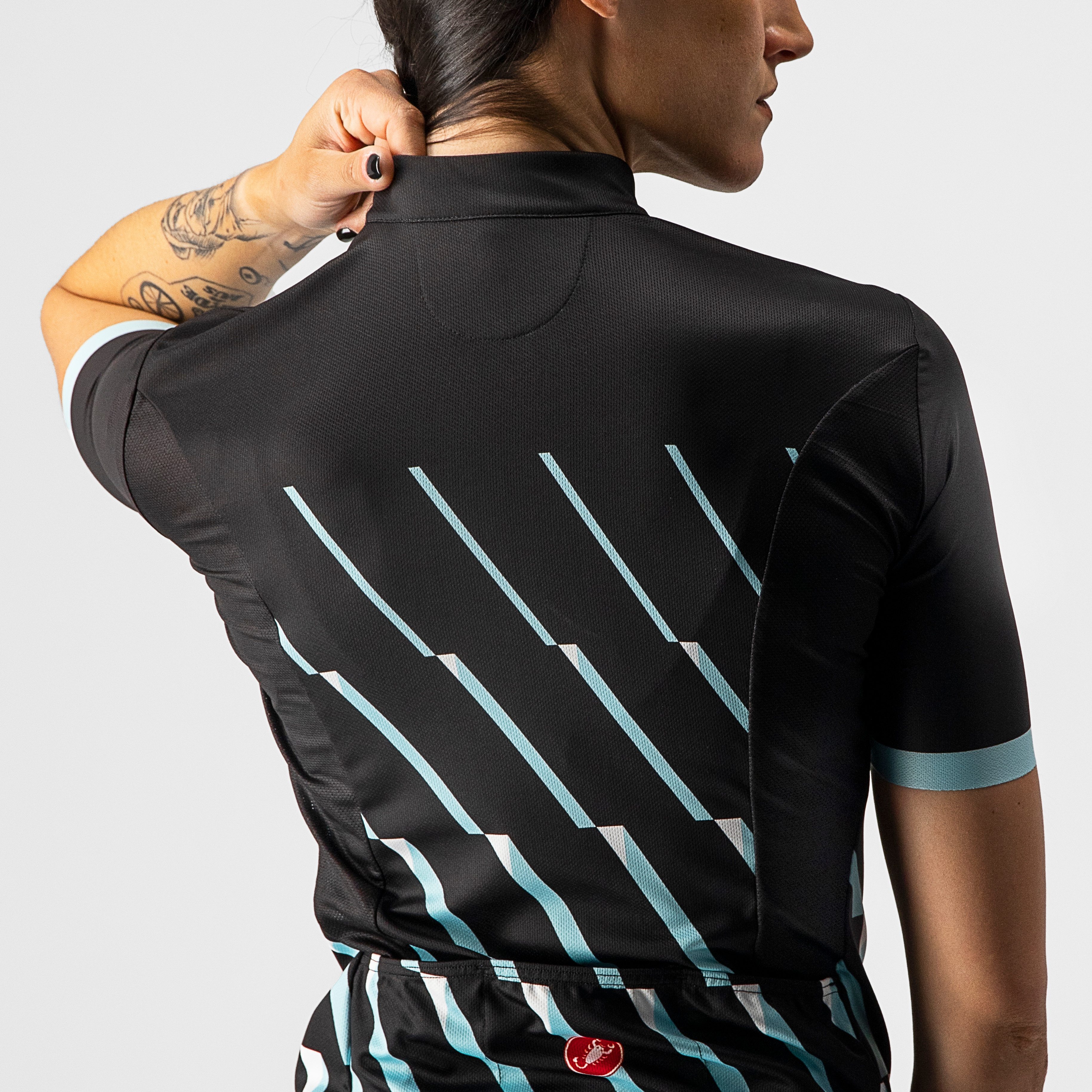 Pendio jersey - light black/sky light-white - castelli