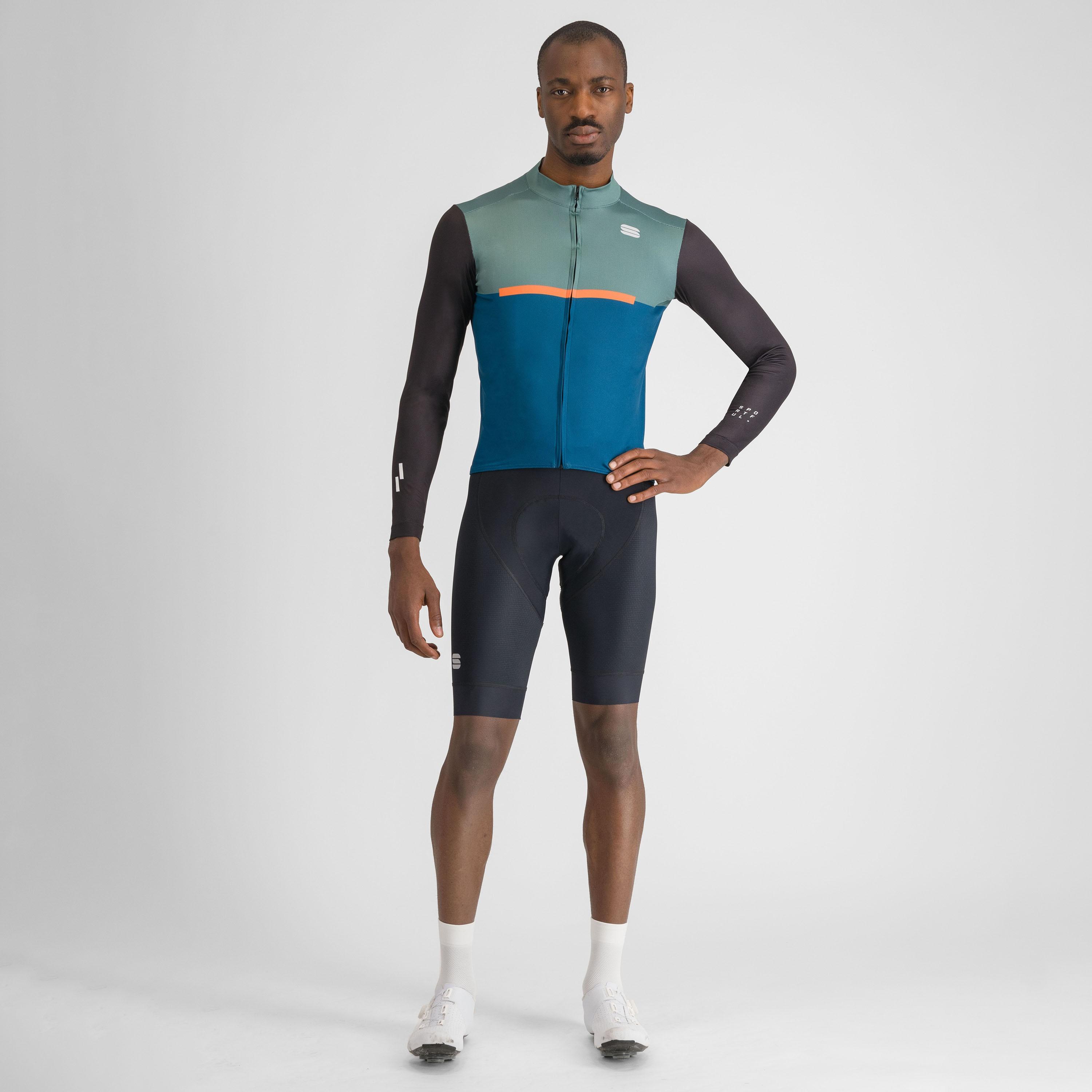 Pista thermal jersey - blue green black orange - sportful