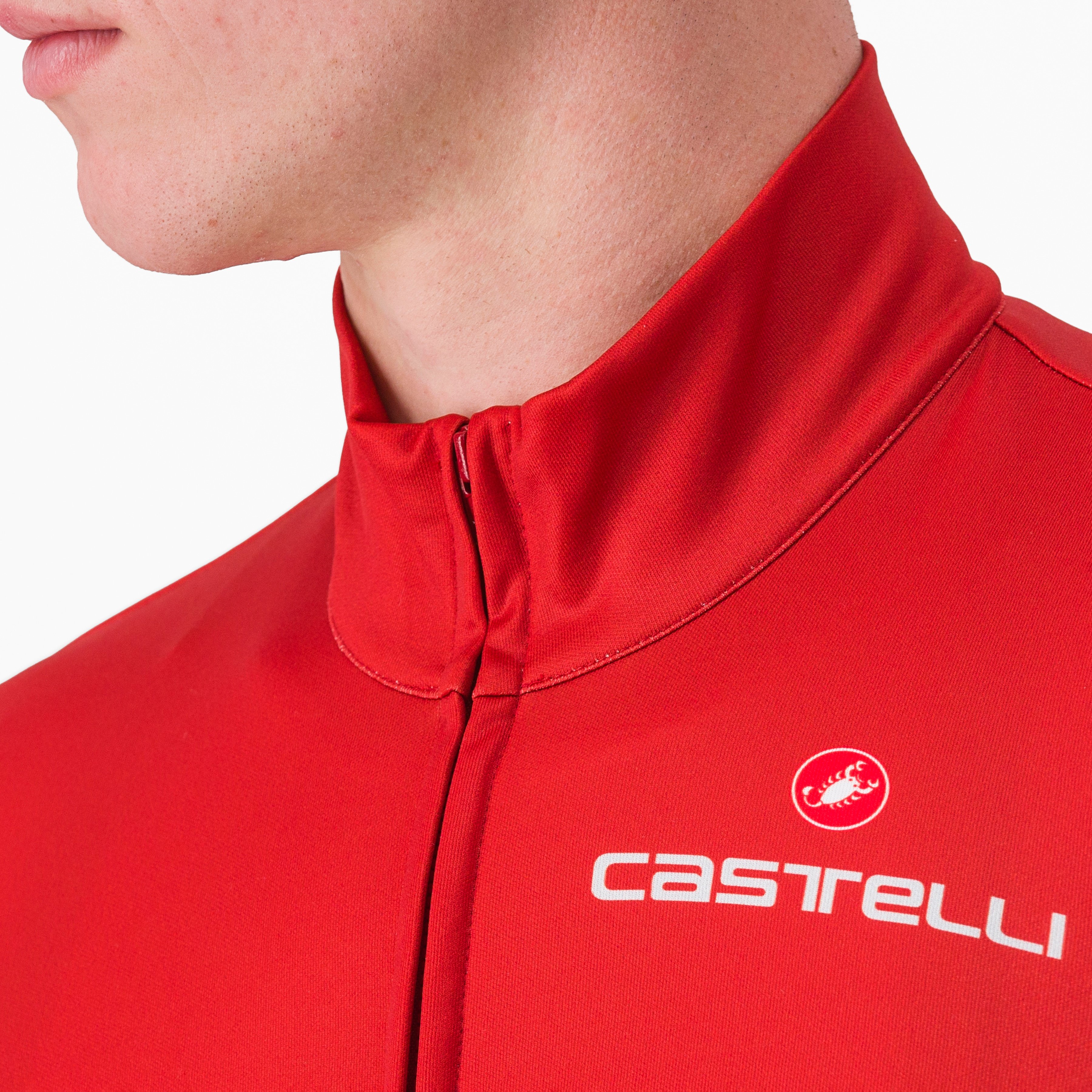 Retta ls jersey - pompeian red/nickel gray - castelli