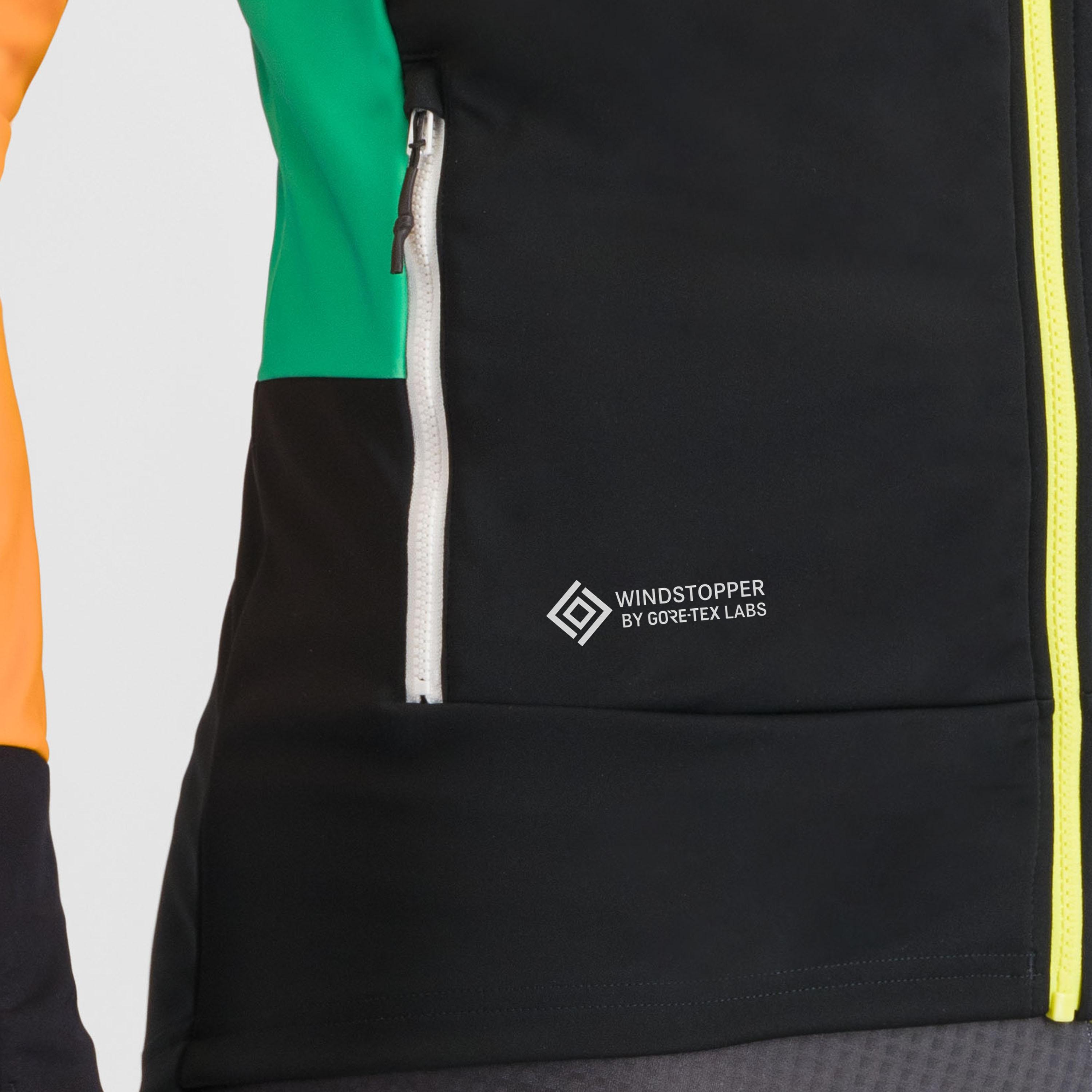 Apex jacket - black/white/green/yellow - sportful