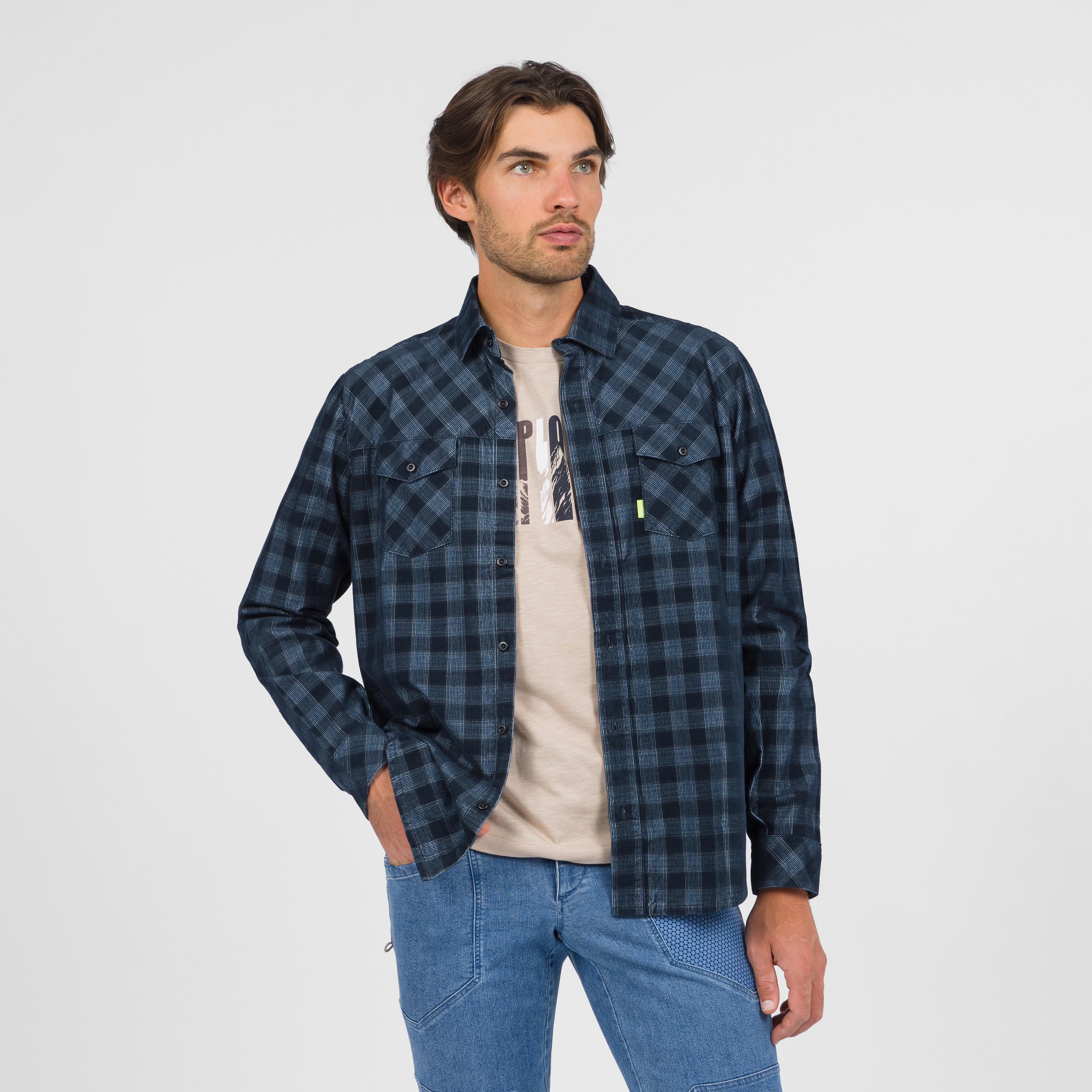 Martora velvet shirt - carbon/windw.blue - karpos