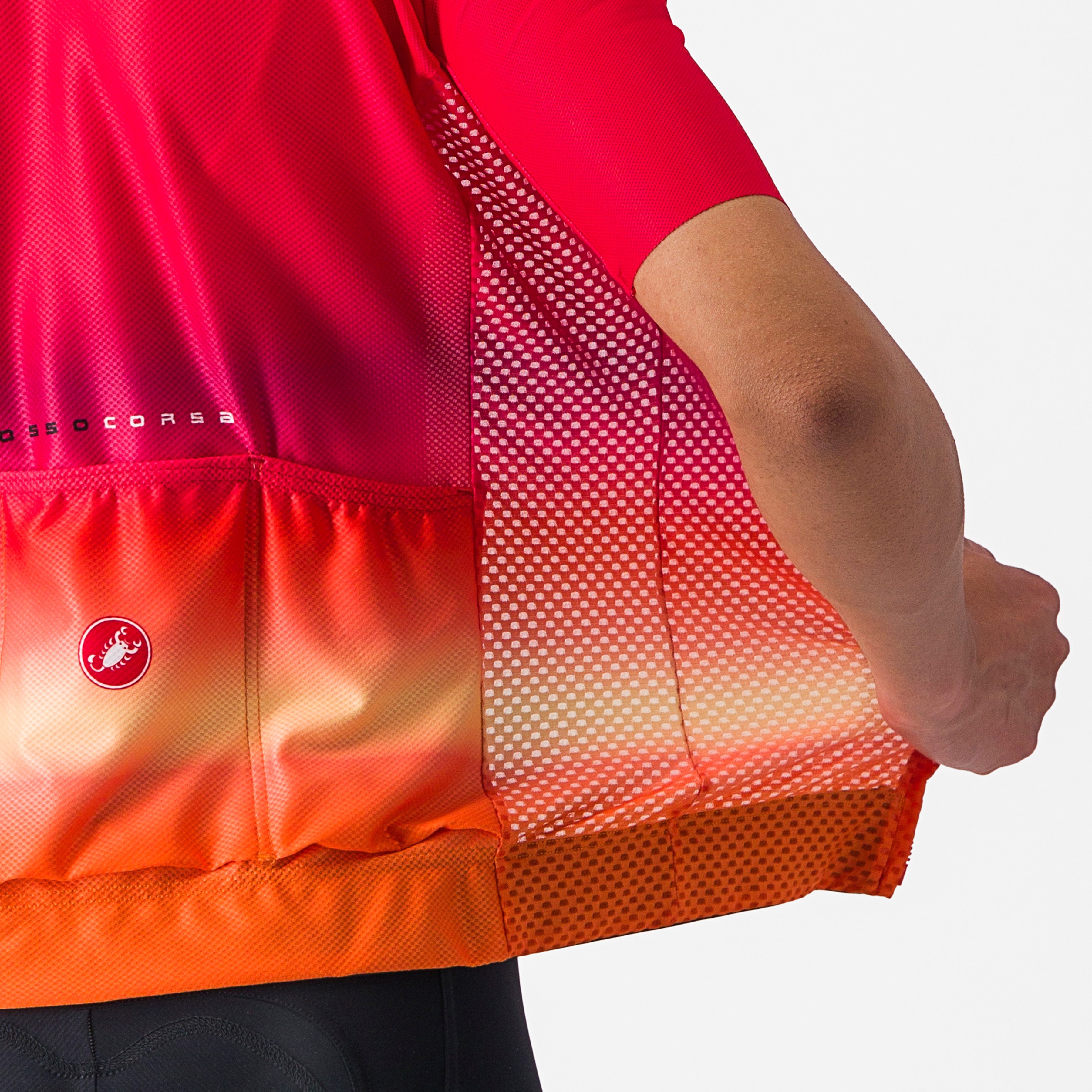 Climber's 4.0 w jersey - hibiscus/pink-ornge - castelli