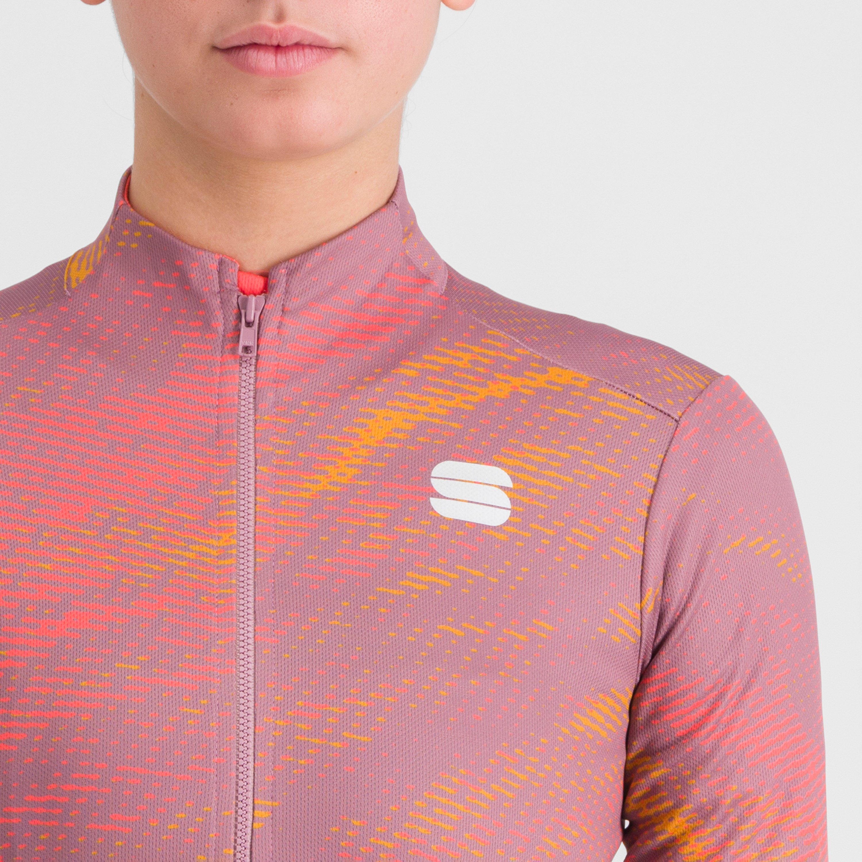 Cliff supergiara w thermal jersey - mauve pompelmo golden oak - sportful