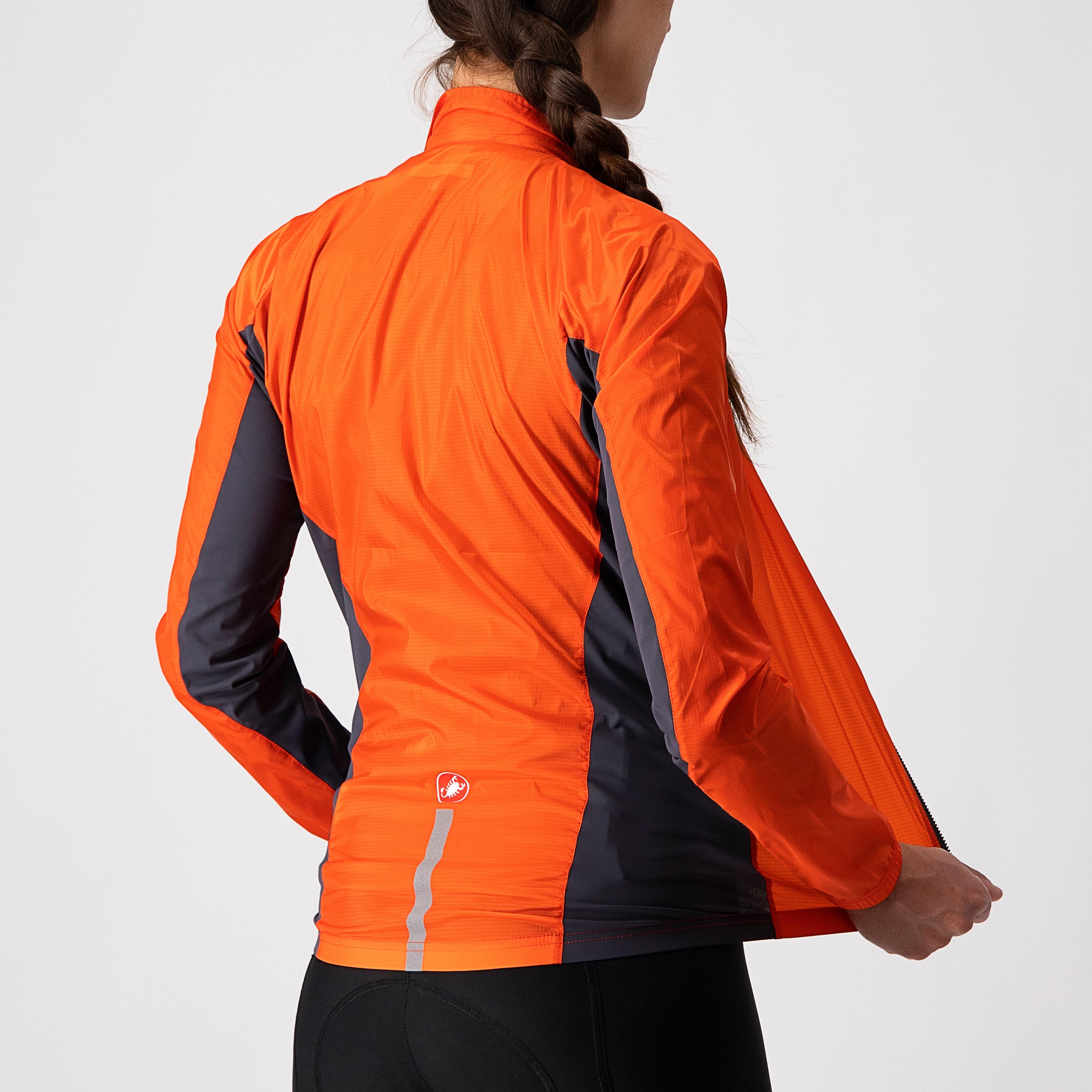 Squadra stretch  w jacket - fiery red/dark gray - castelli