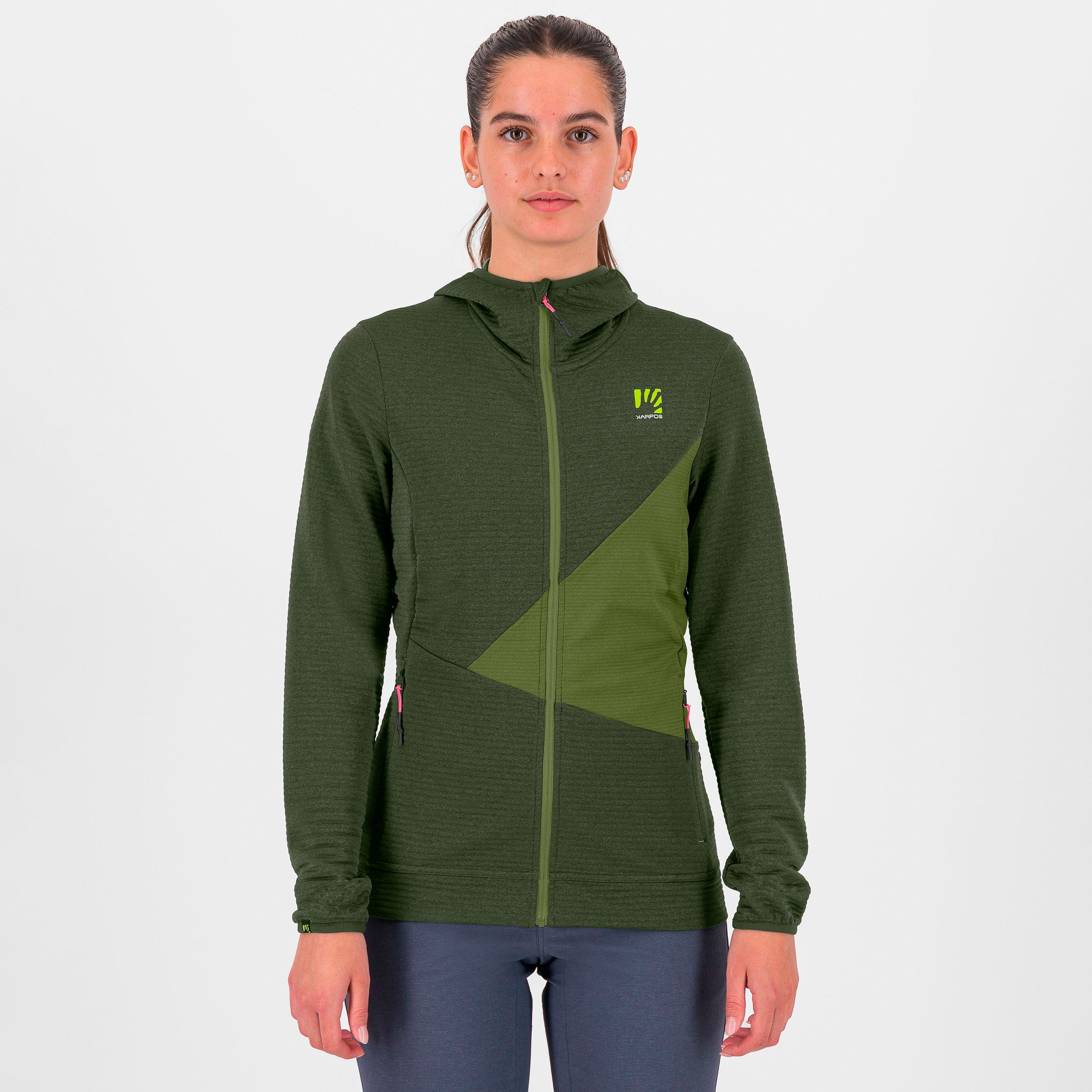 Nuvolau w fleece - rifle green/cedar green - karpos